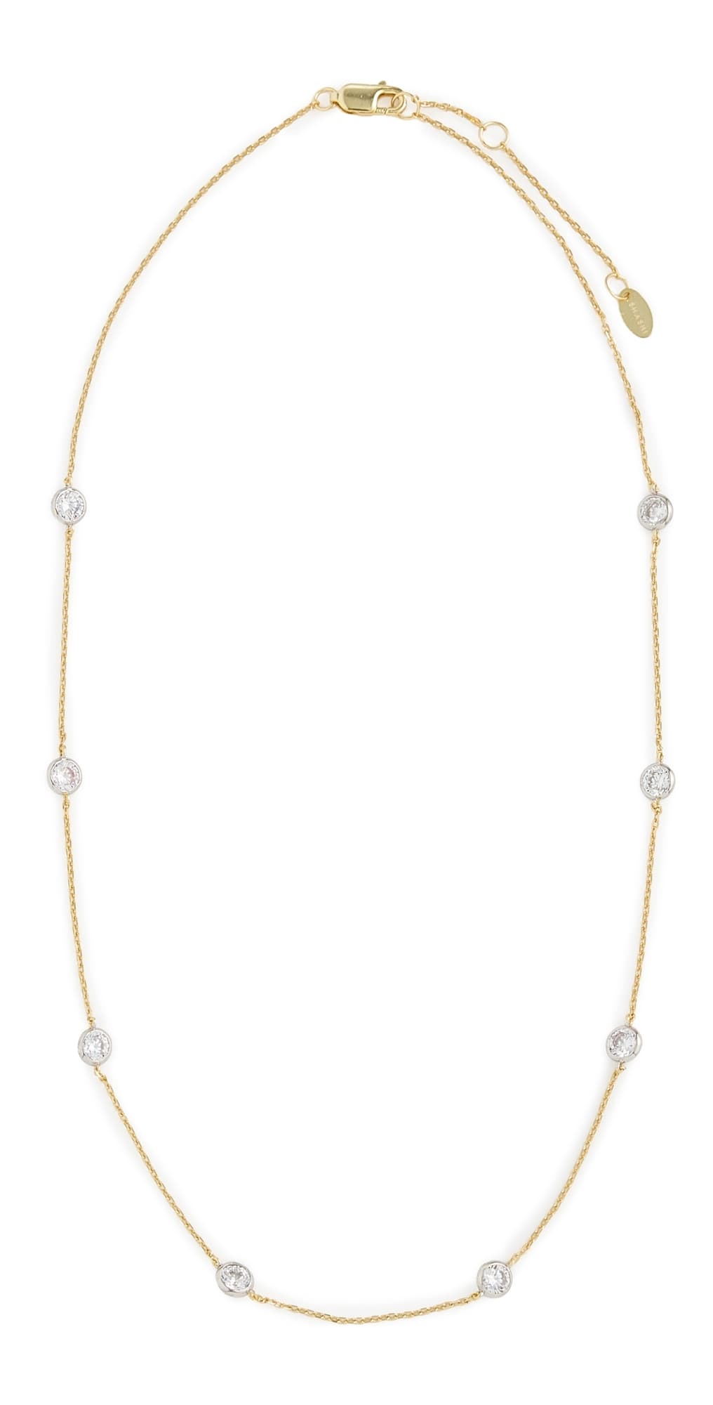 SHASHI Emily Two Toned Necklace Gold/Silver