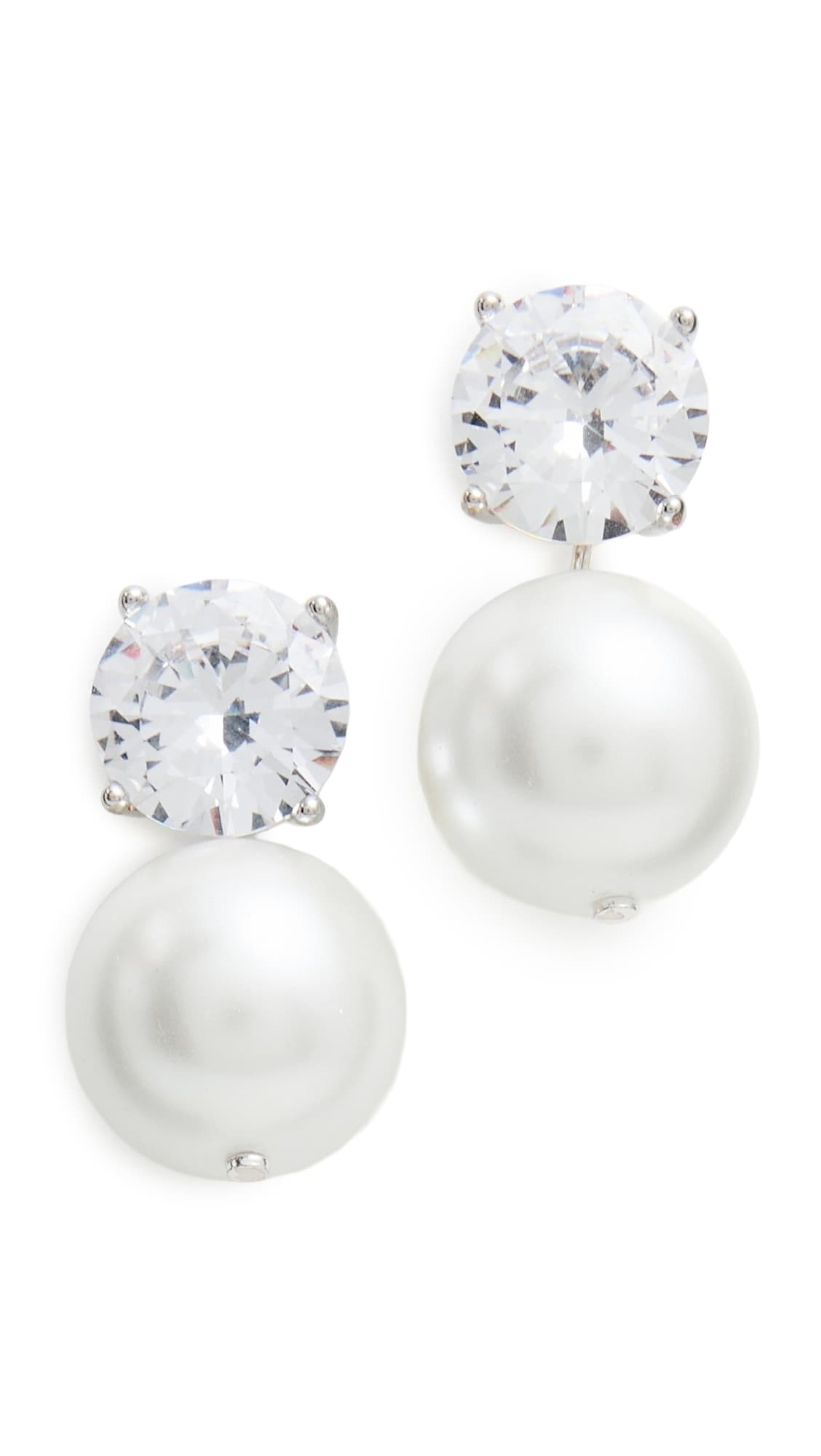 SHASHI Cleo Large Earrings Pearl