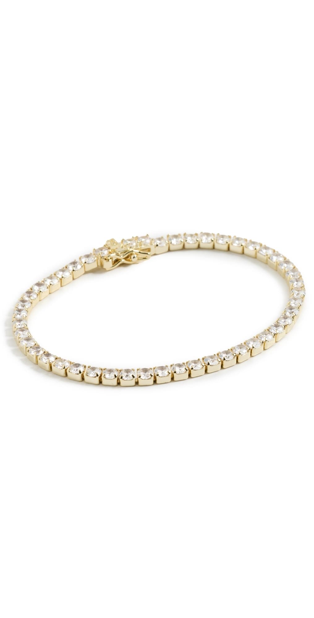 SHASHI Medium Tennis Bracelet Gold