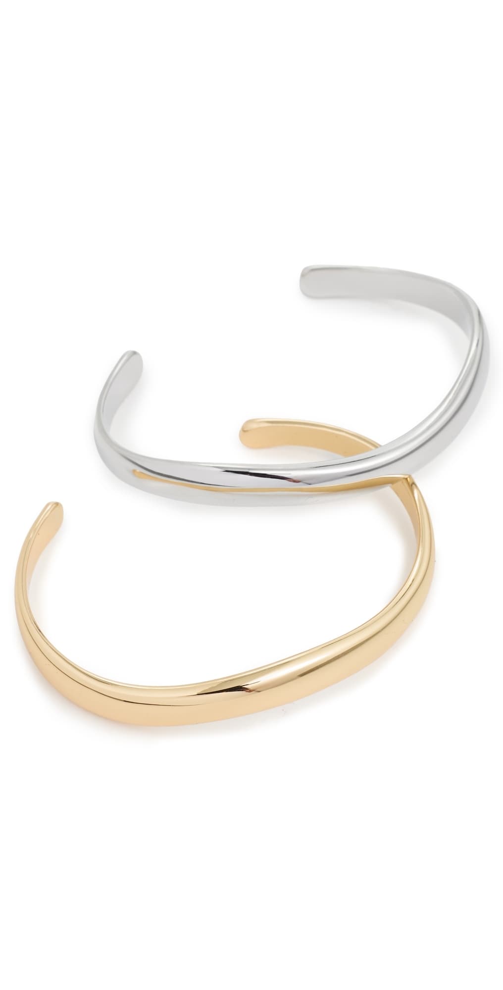 SHASHI Ross Cuff Bracelets Gold/Silver