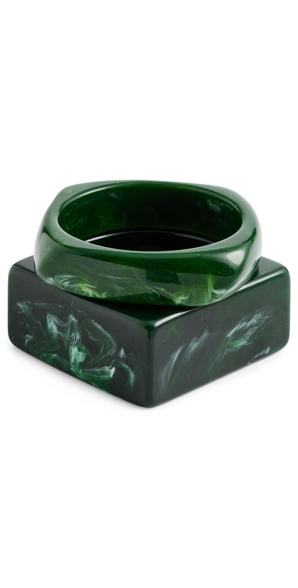 SHASHI Jacques Verde Bangle Set Verde