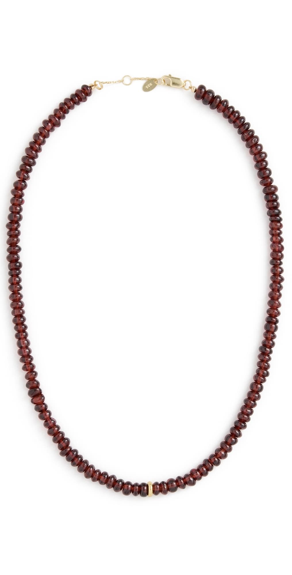 SHASHI Smooth Gemstone Necklace Gold