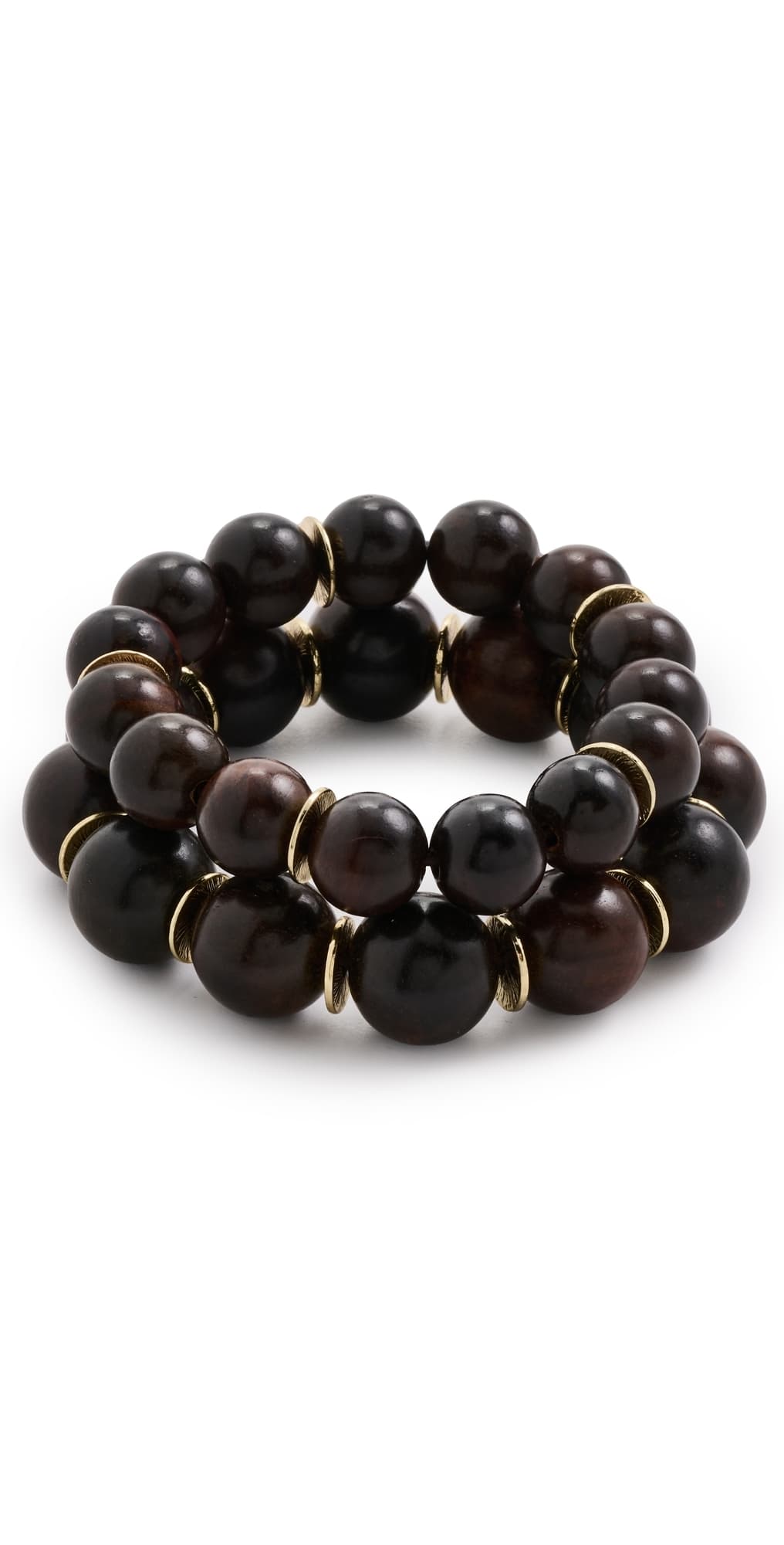 SHASHI Bois Bracelet Set Brown
