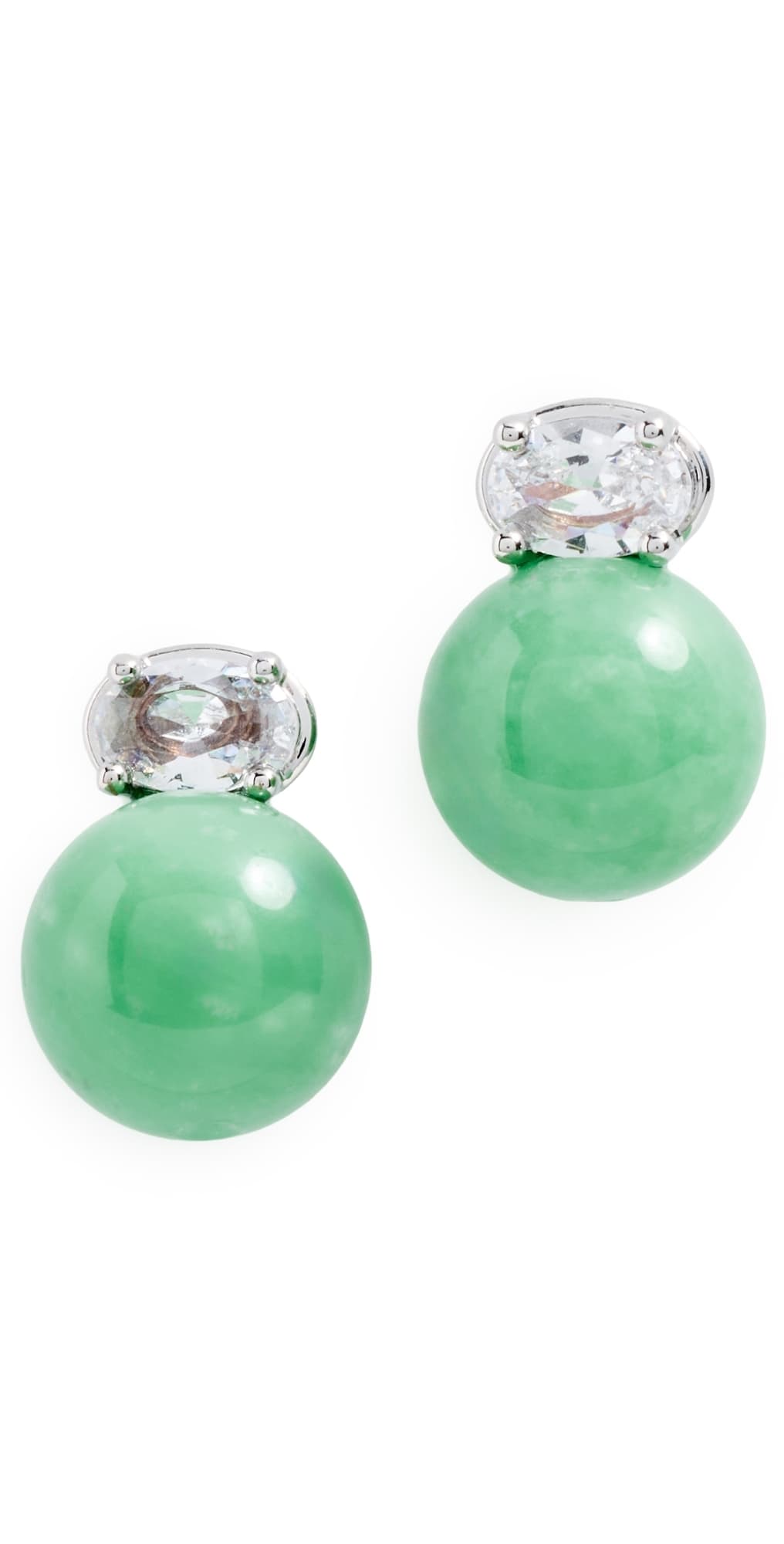 SHASHI Vert Imperial Stud Earrings Jade · One Size