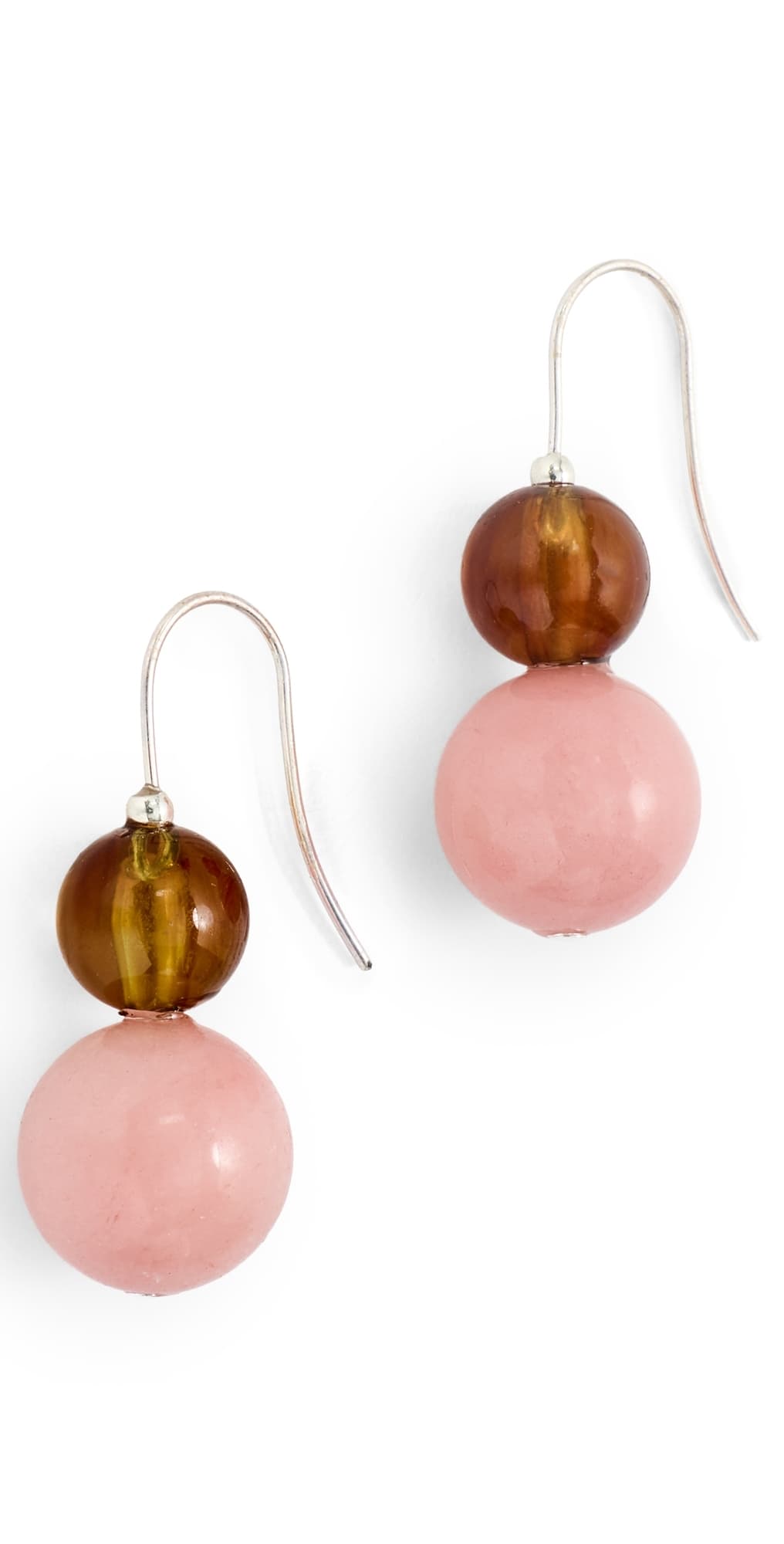 SHASHI Alice Drop Earrings Gold/Rouge