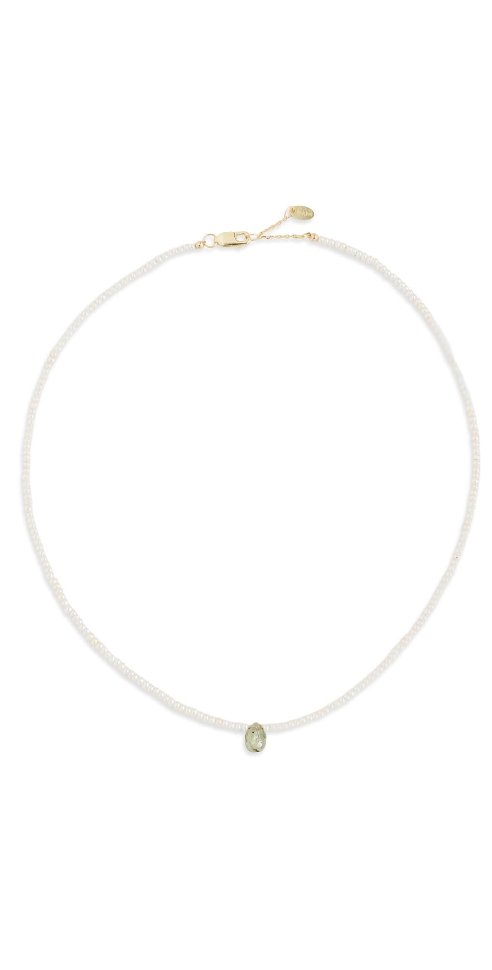 SHASHI Briolette Necklace Pearl