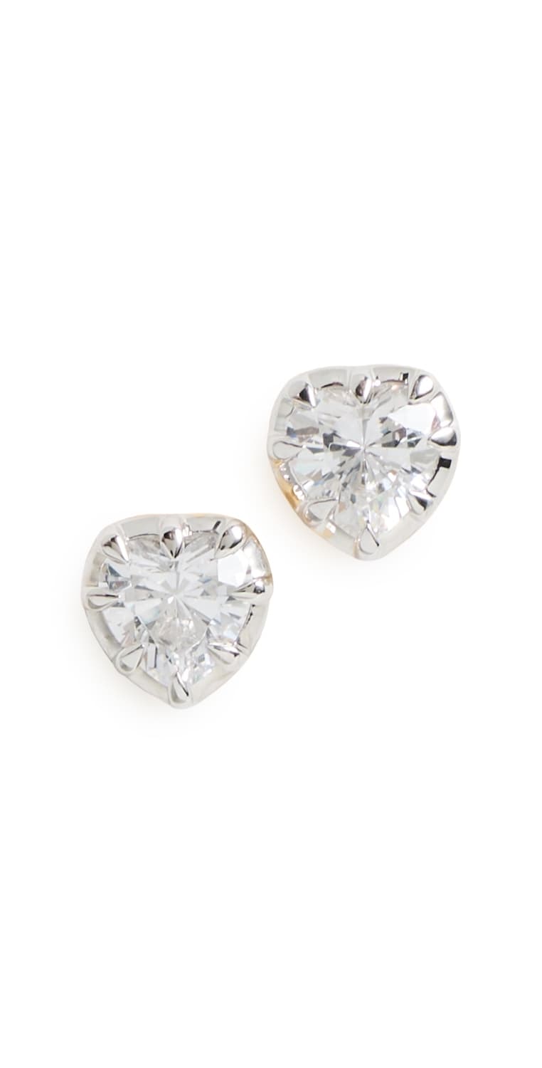 SHASHI Objection Studs Silver · One Size