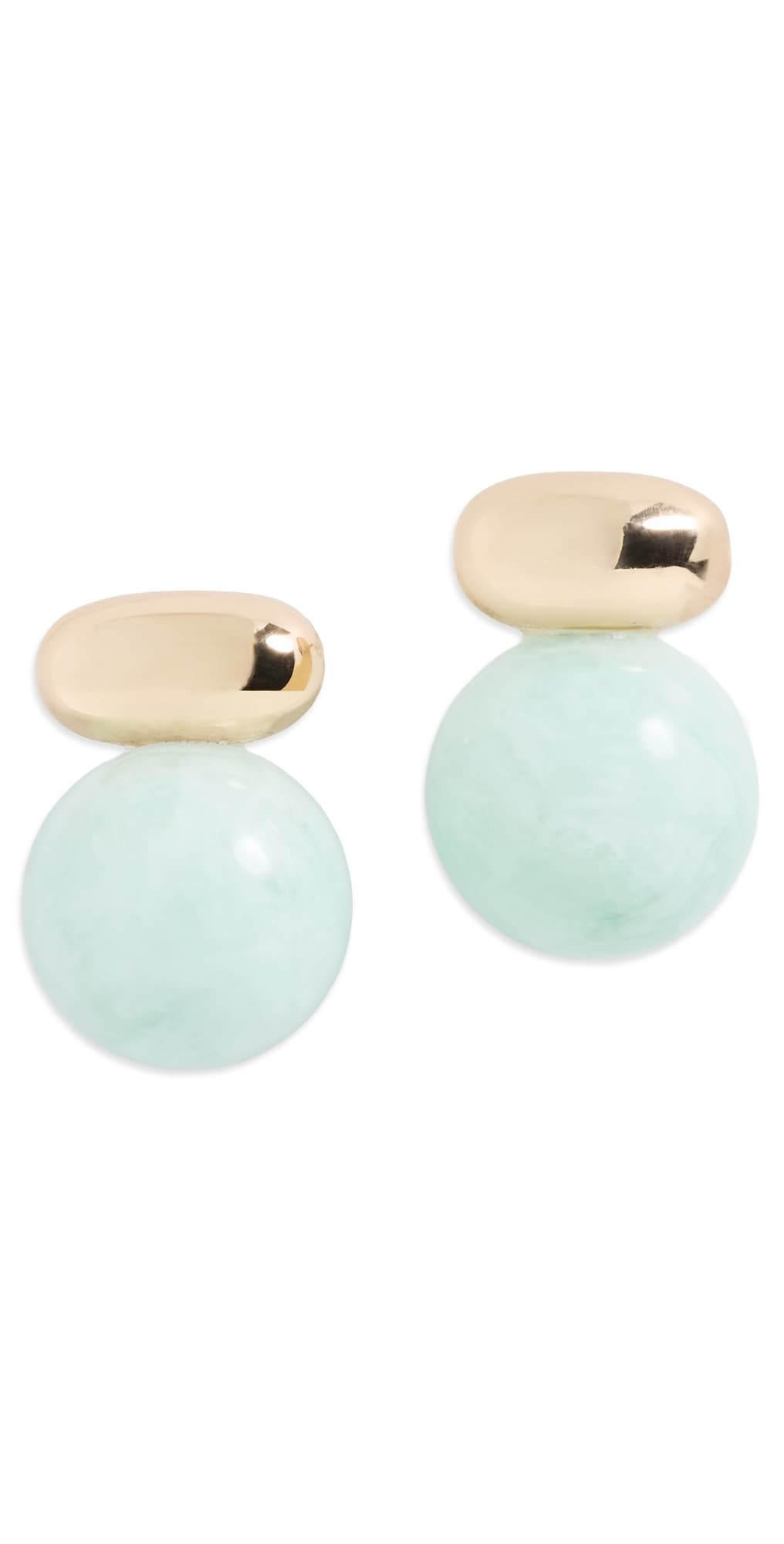 SHASHI Alice Earrings Gold/Turquoise · One Size