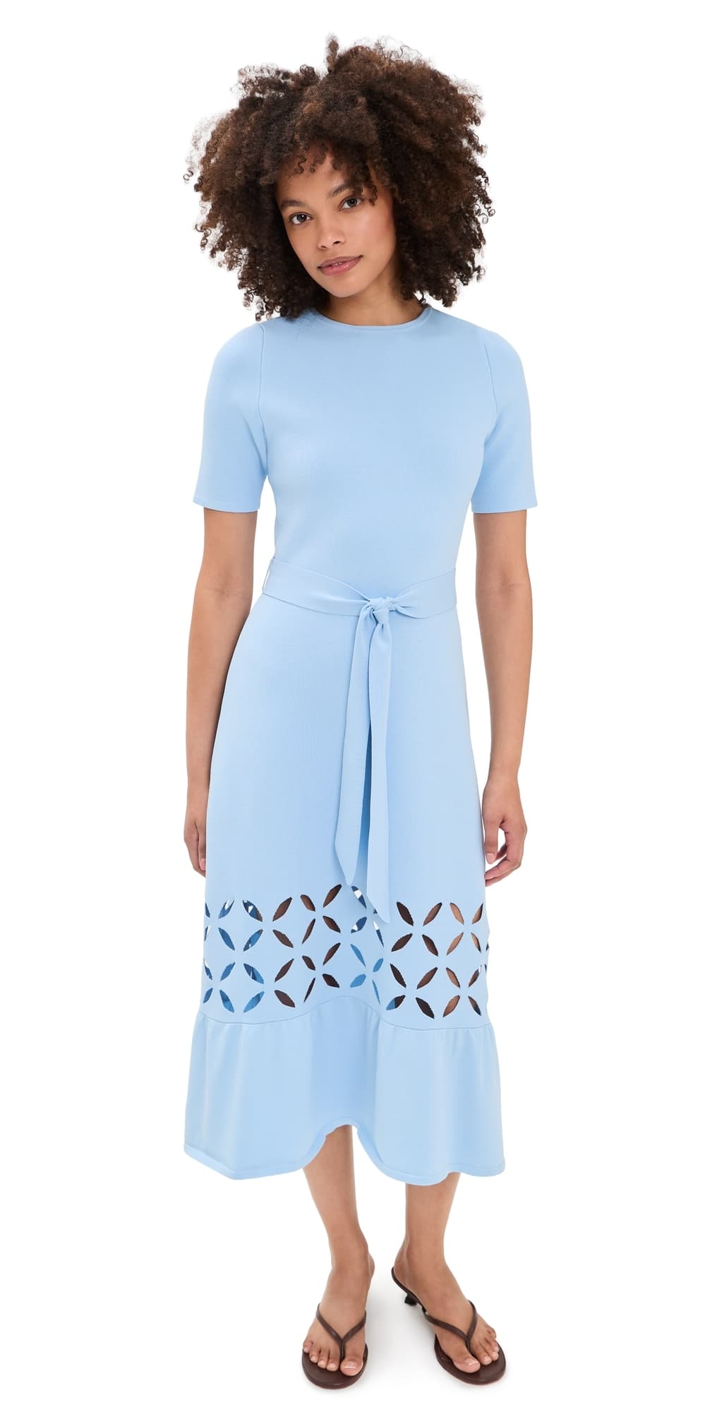 Shoshanna Pendelton Dress Sky Blue