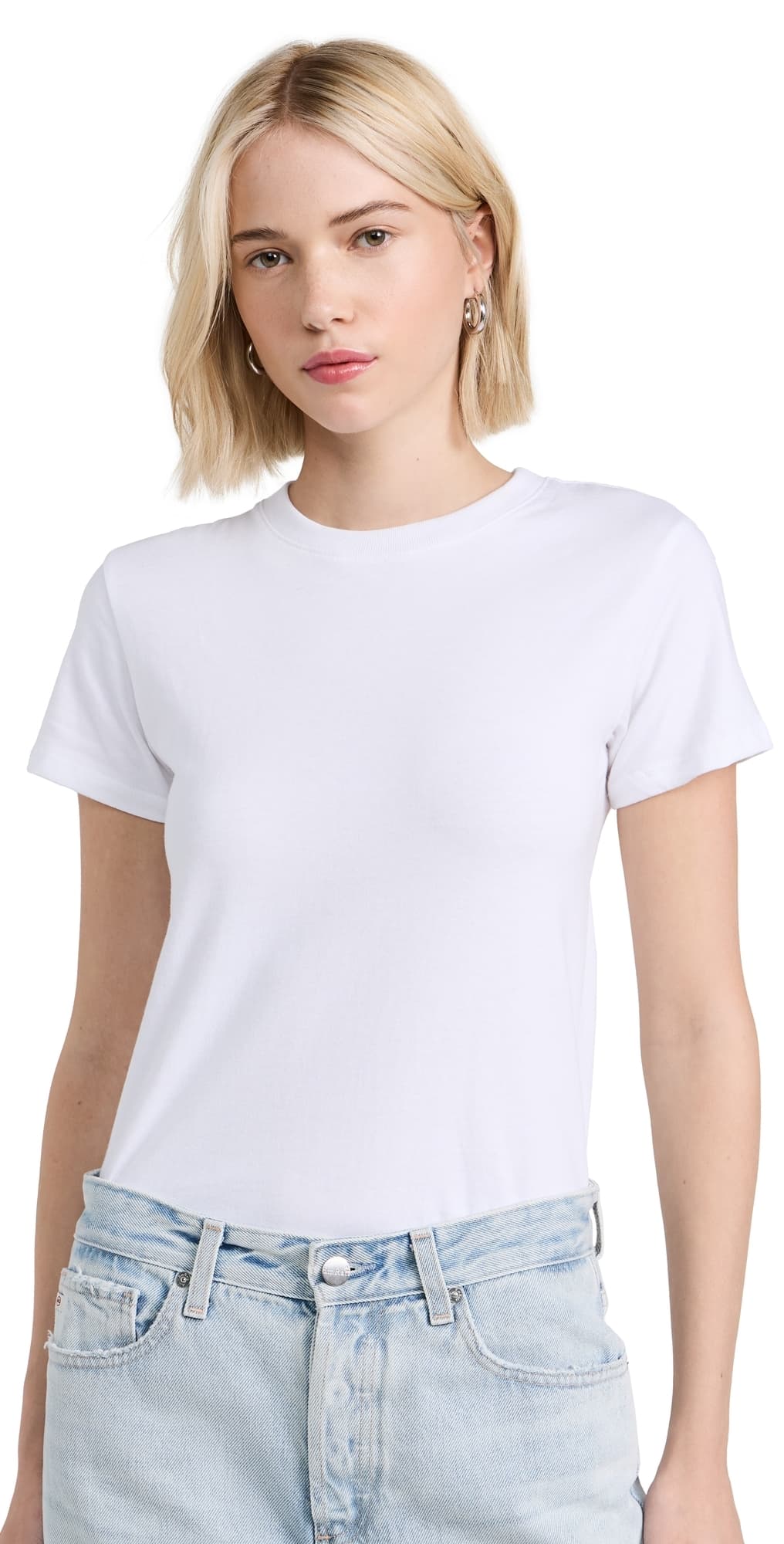 Ambitionist Boxy Tee Thong Bodysuit White