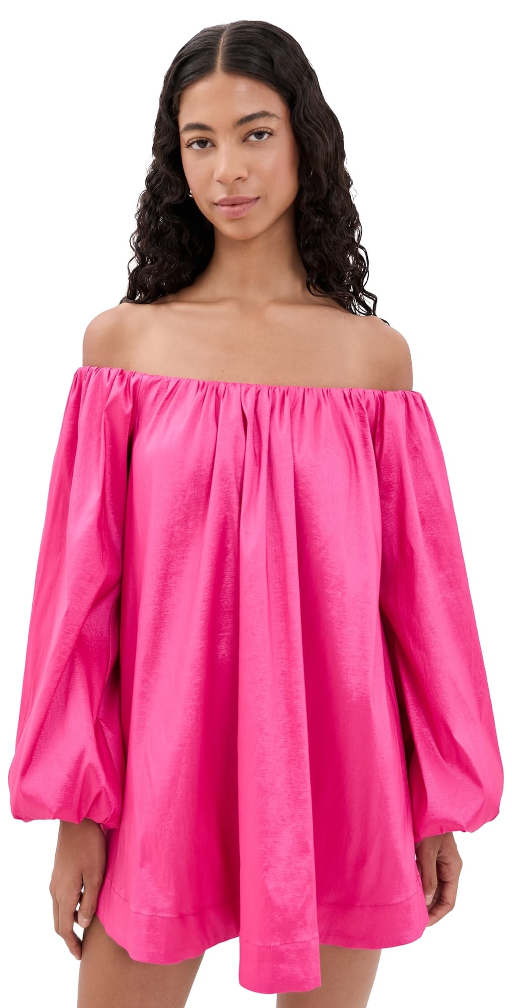 Show Me Your Mumu Brenna Mini Dress Dragonfruit Taffeta