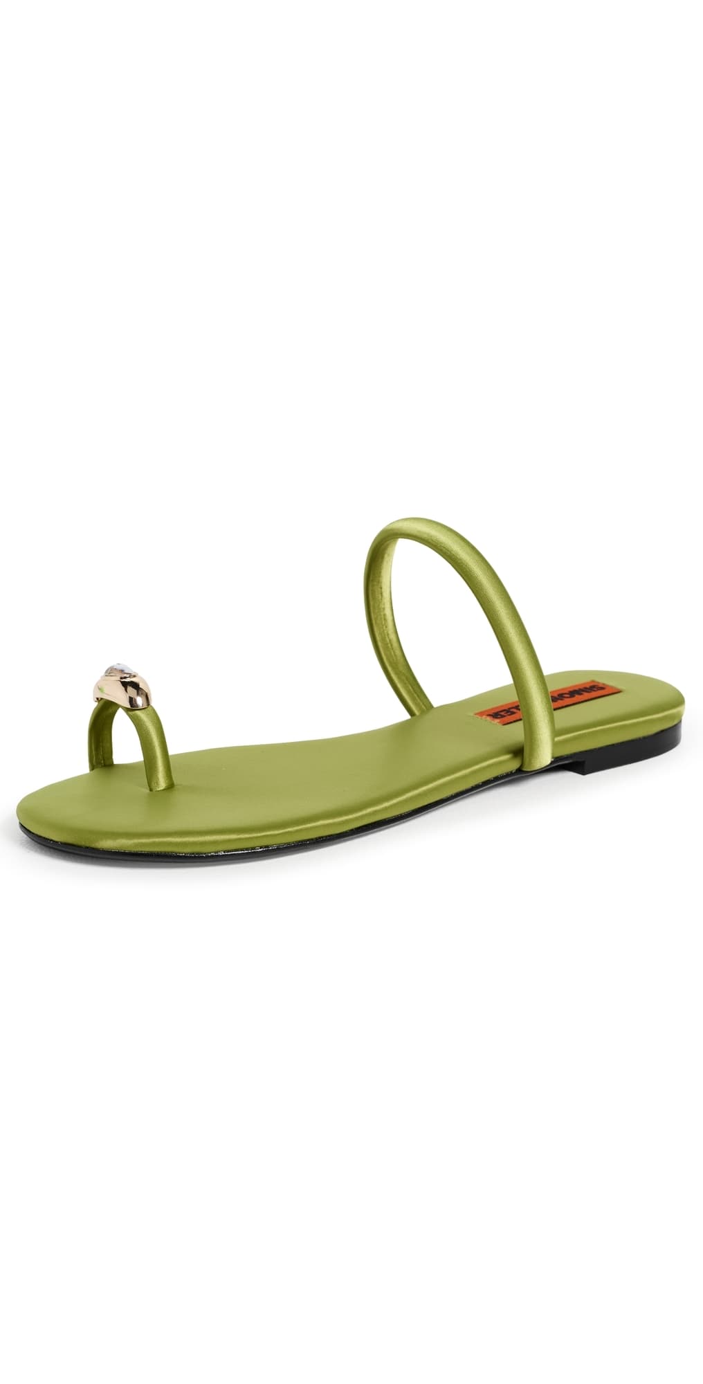 SIMONMILLER Pipe Sandals Moss Green/Clear