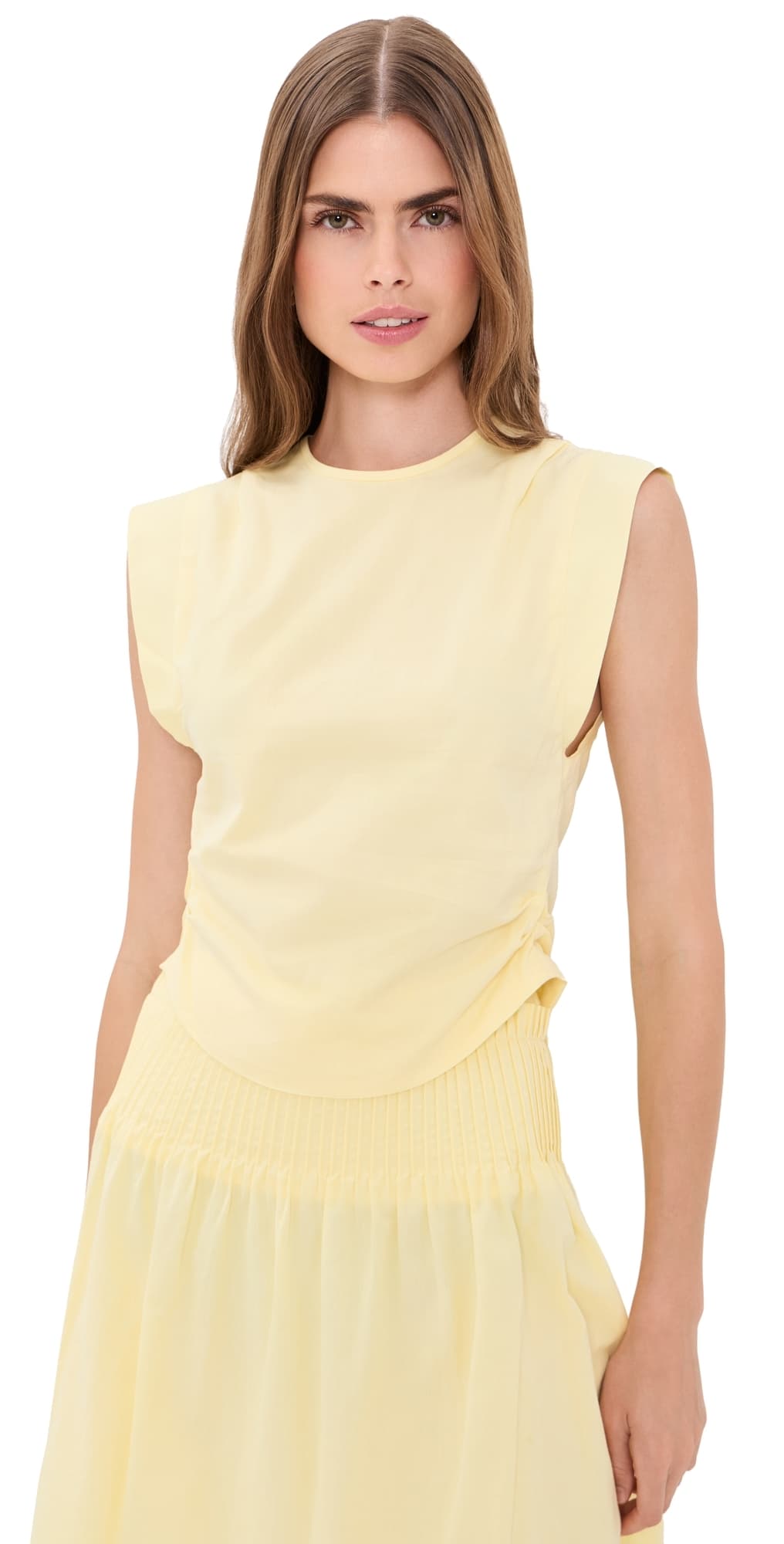 SIR. Rochelle Tie Back Top Pale Yellow