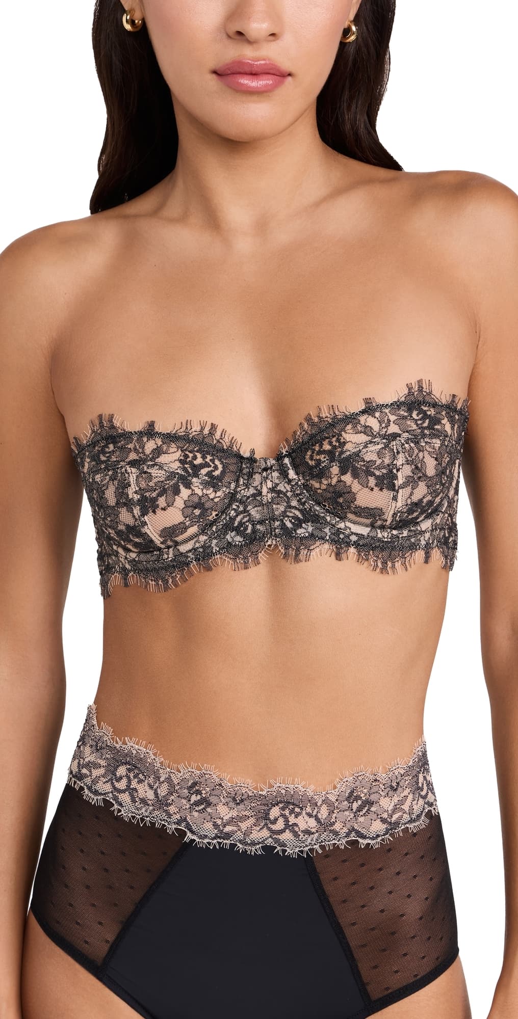 Skarlett Blue Entice Strapless Multi-Way Bra Black Nylon