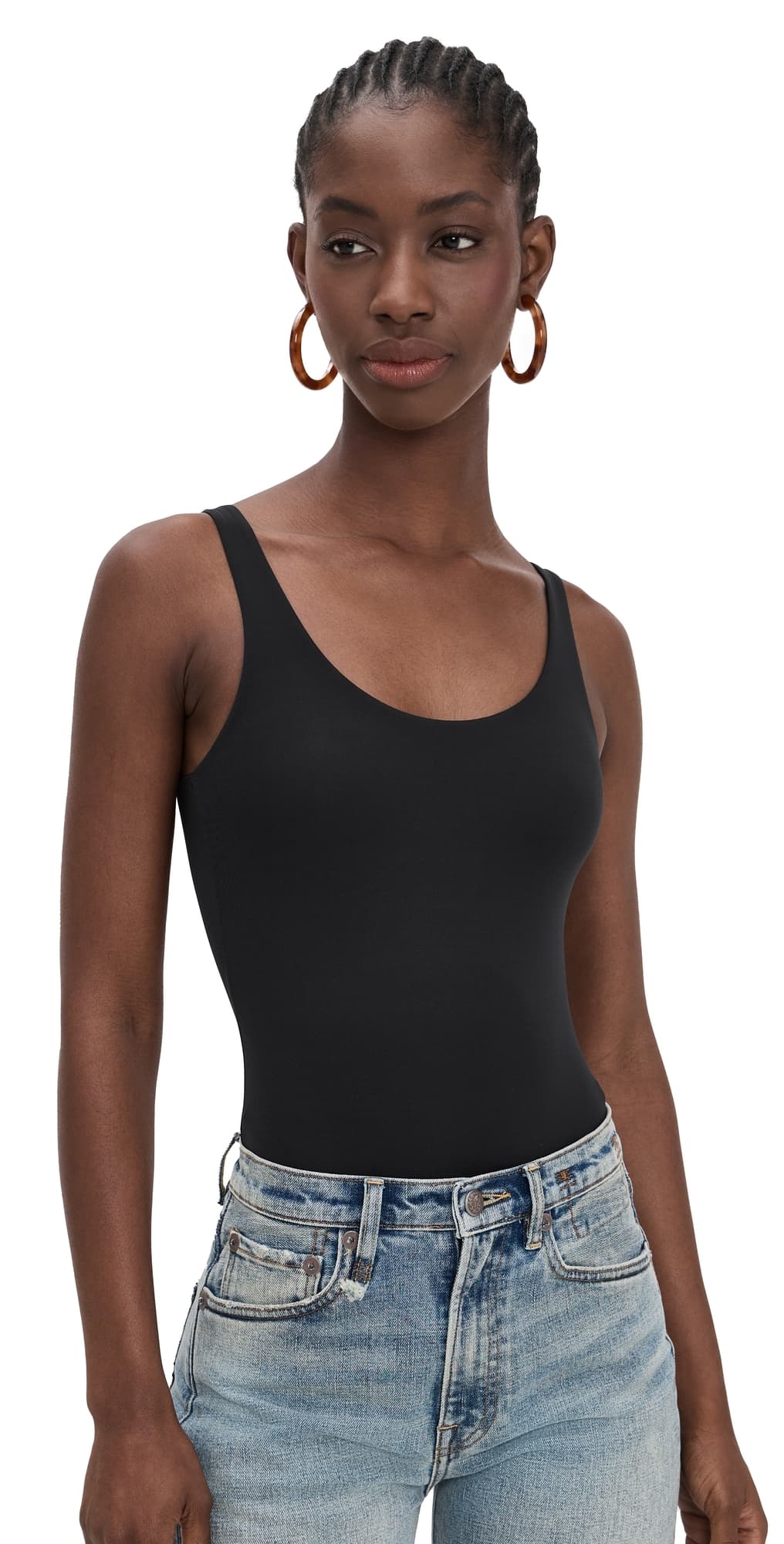 Skarlett Blue Insider Thong Bodysuit Black