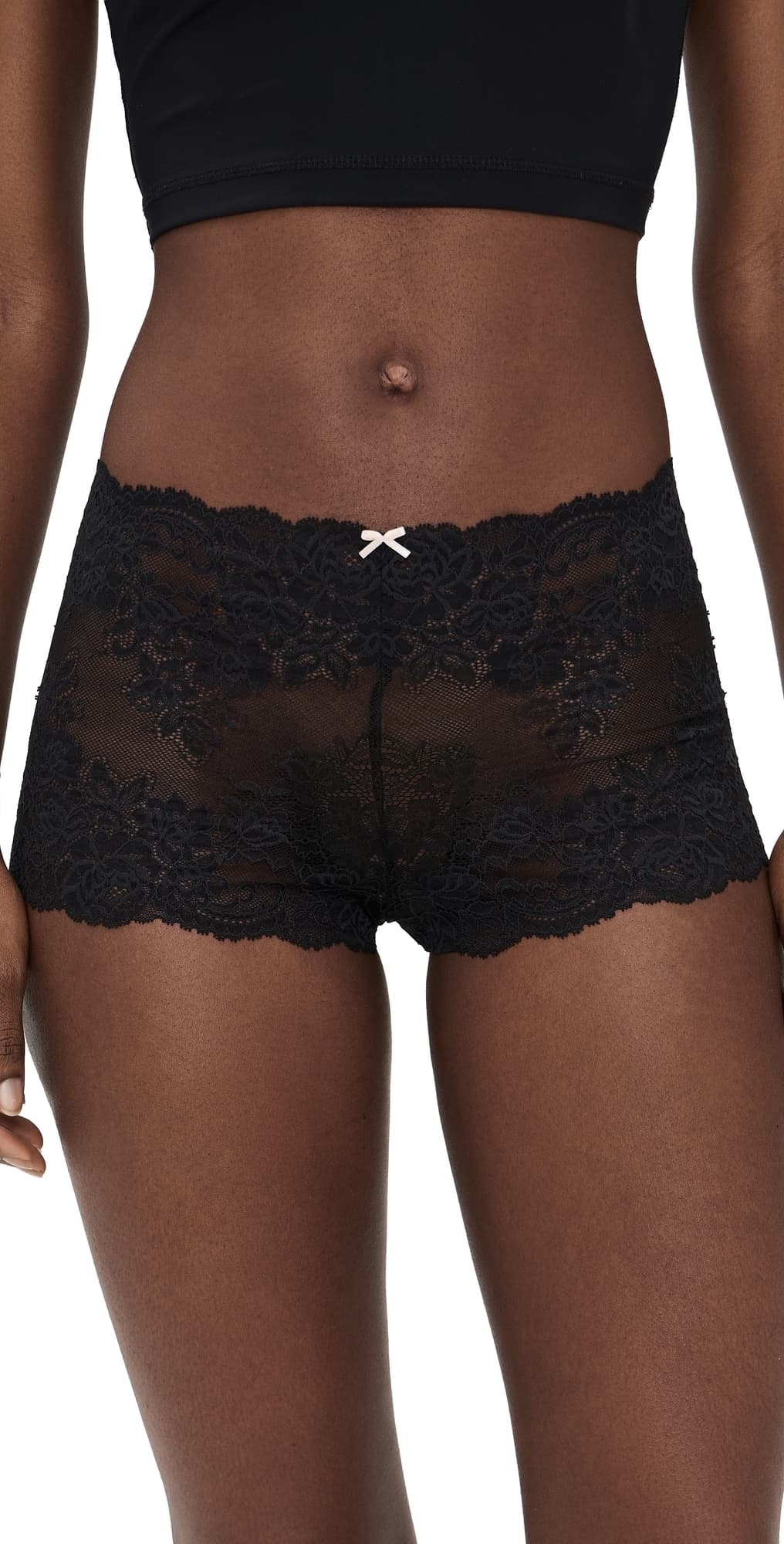 Skarlett Blue Captivate Boy Shorts Black