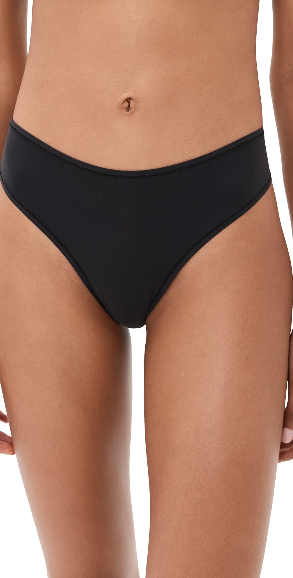 SKIMS Thong Panty Onyx