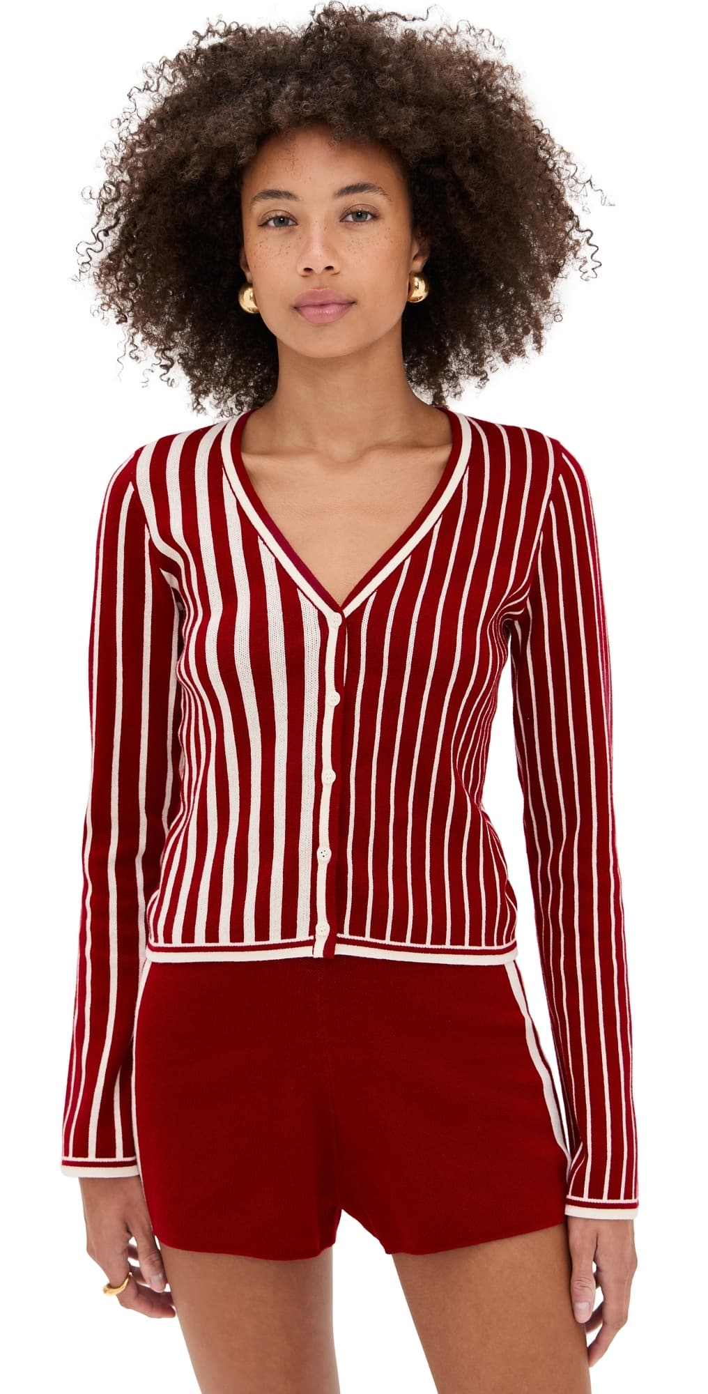 State & Lake Game Day Cardigan Burgundy
