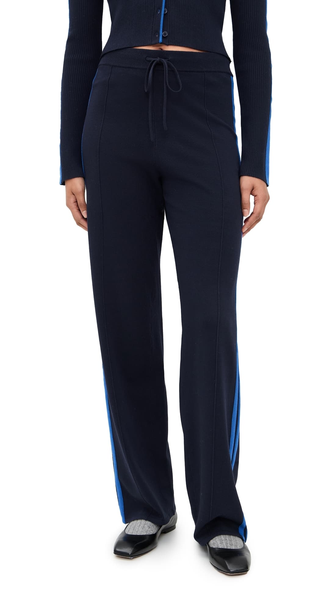 State & Lake Kaia Track Pants Navy/Cobalt