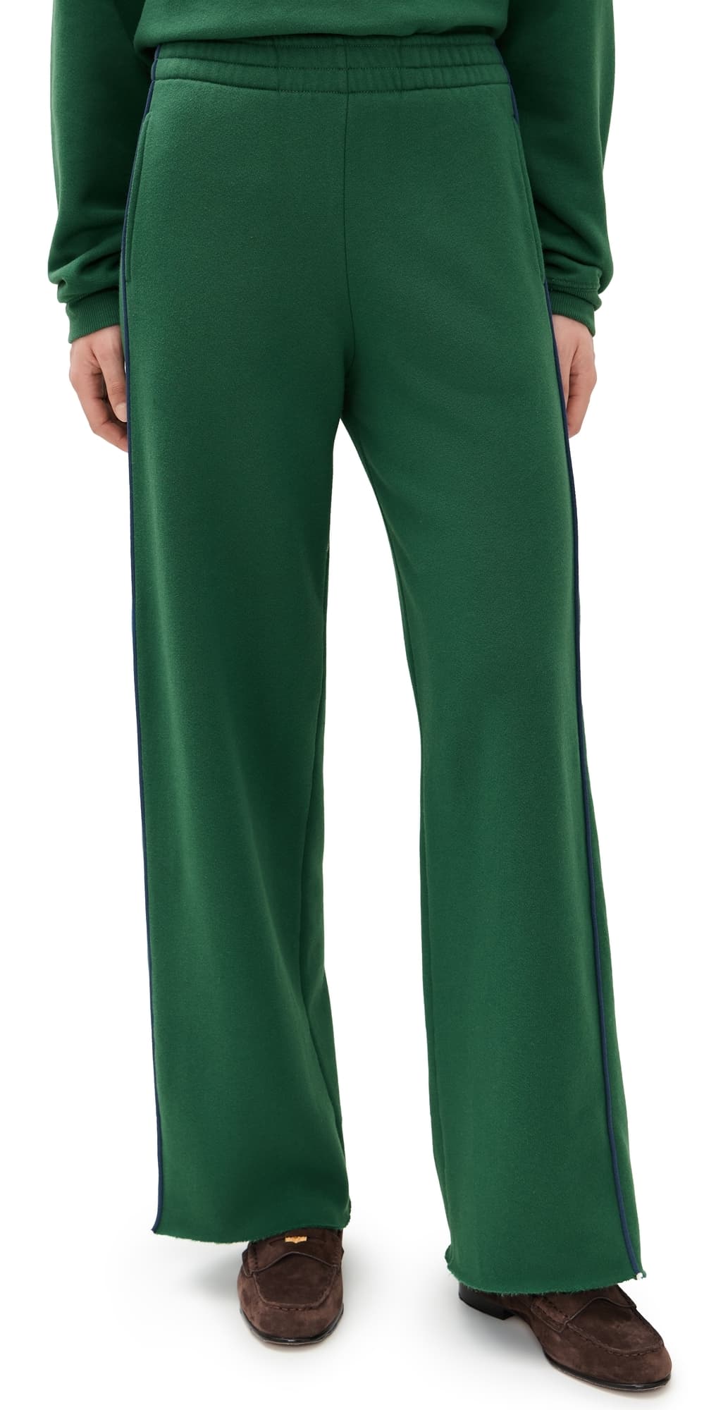 State & Lake Pippa Track Pants Racing Green/Denim