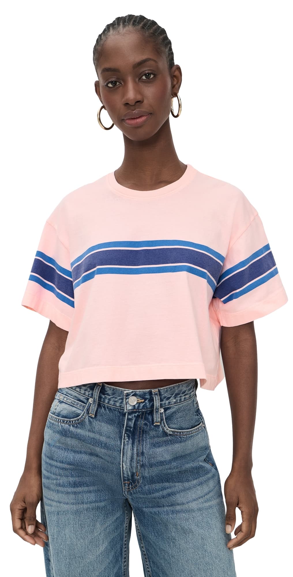 State & Lake Tee Pink