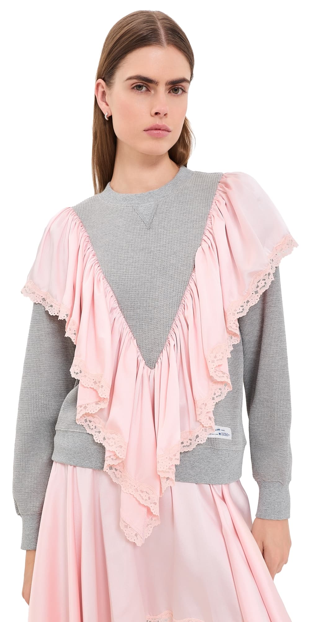 Sandy Liang Tumble Sweatshirt Grey