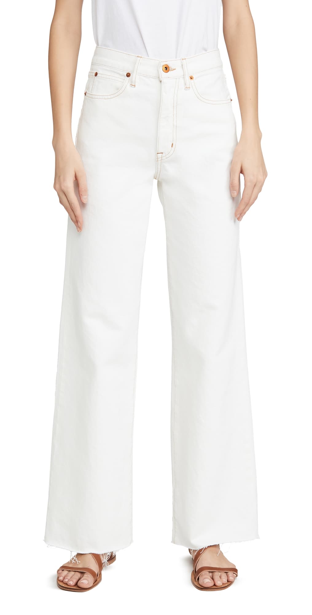 SLVRLAKE Grace Jeans Natural White