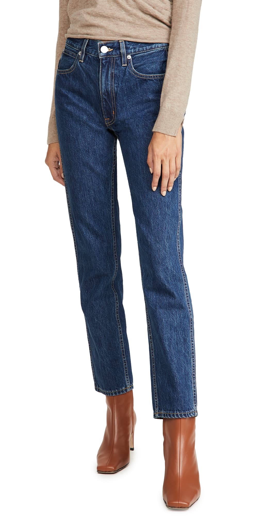 SLVRLAKE Virginia Tapered Leg Jeans Claremont