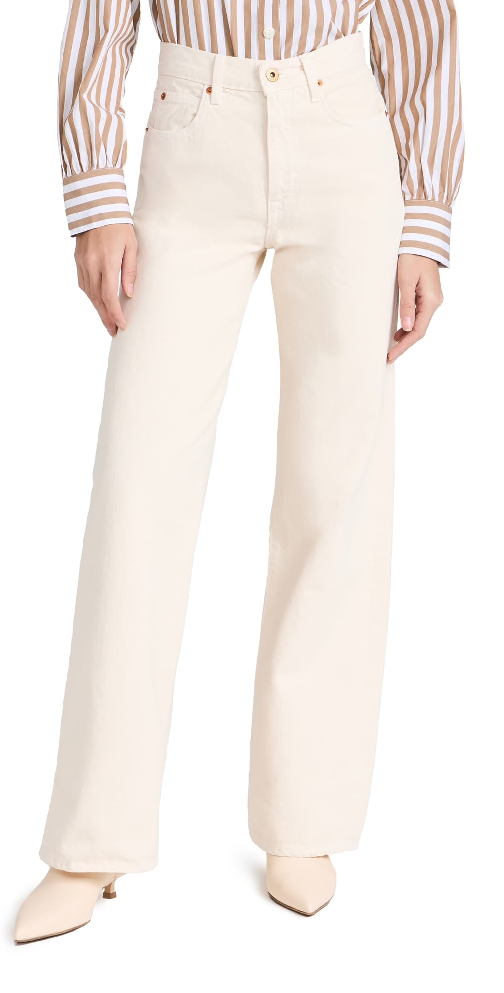 SLVRLAKE Grace Jeans Ecru