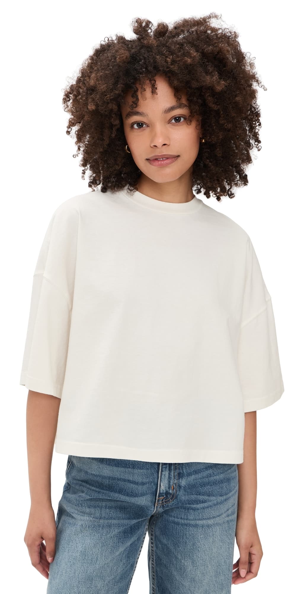 SLVRLAKE Box Tee Natural White