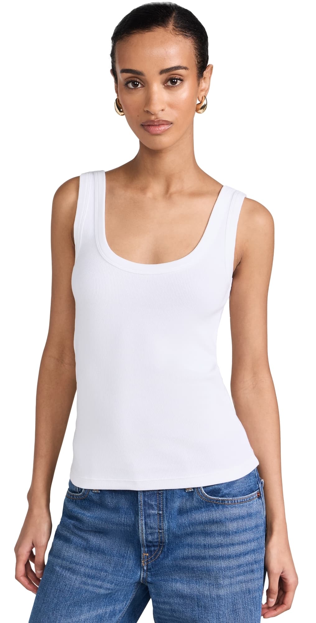Sold Out NYC The Scoop It Up Tank in White White