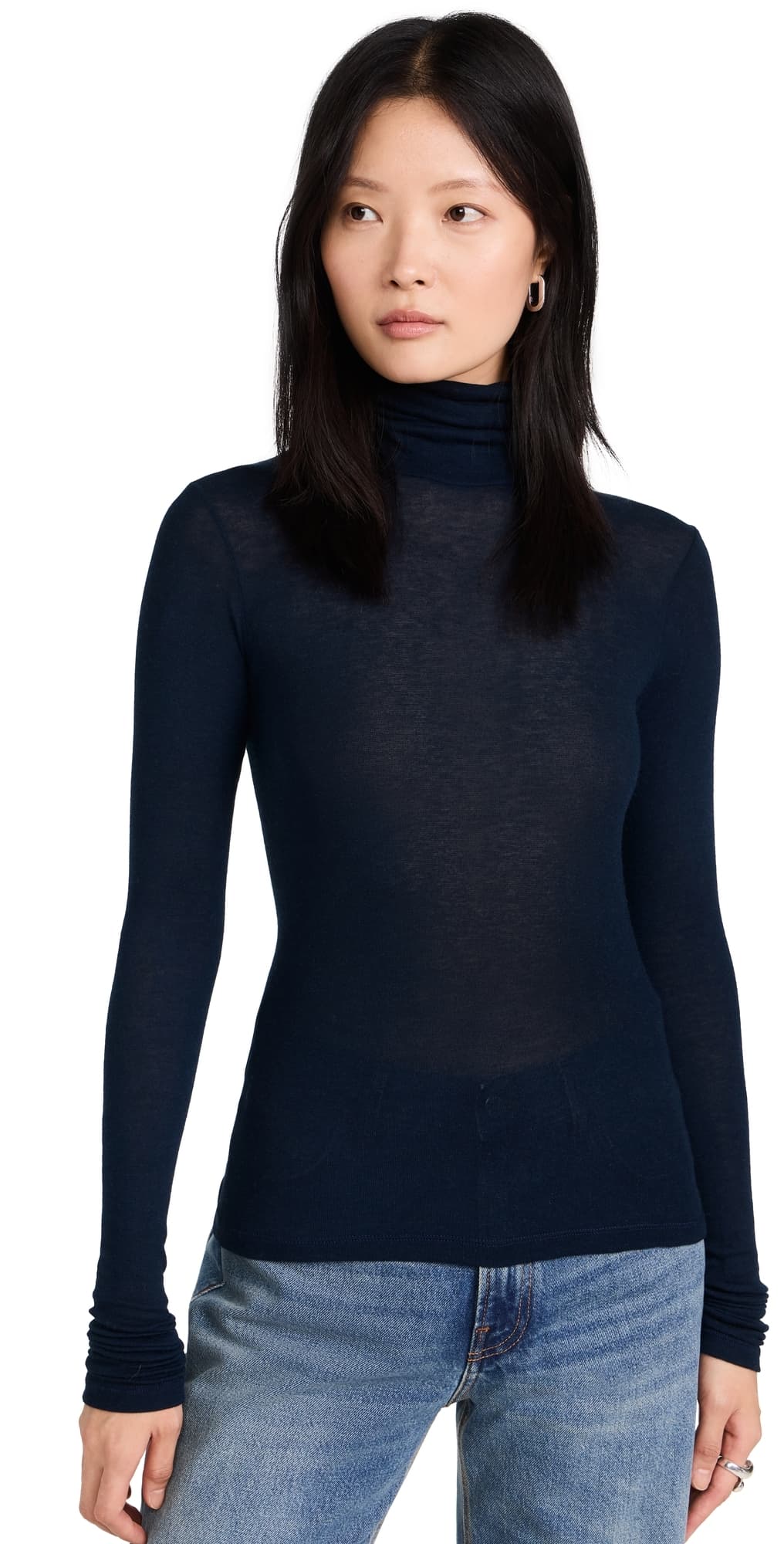 Sold Out NYC The Cashmere Turtleneck in Navy Navy
