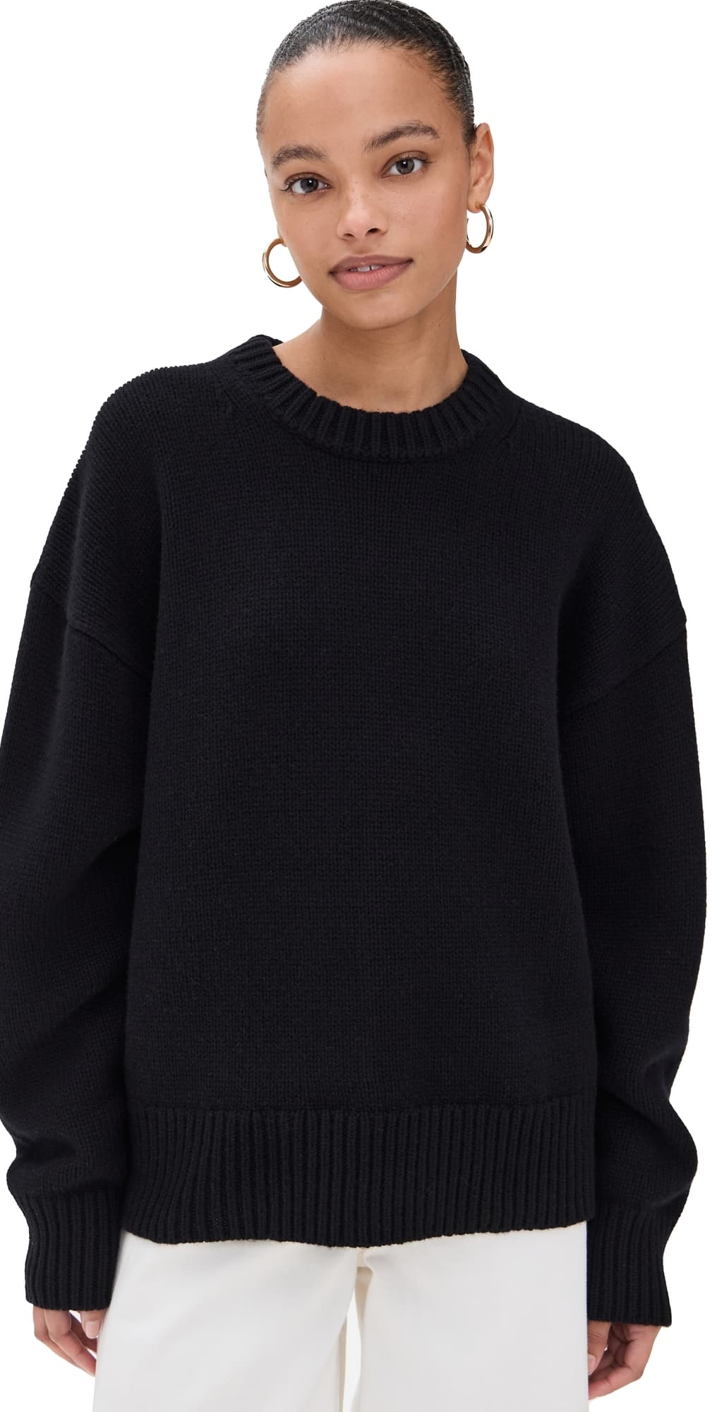 Sold Out NYC The Cashmere Signature Crew in Black Black