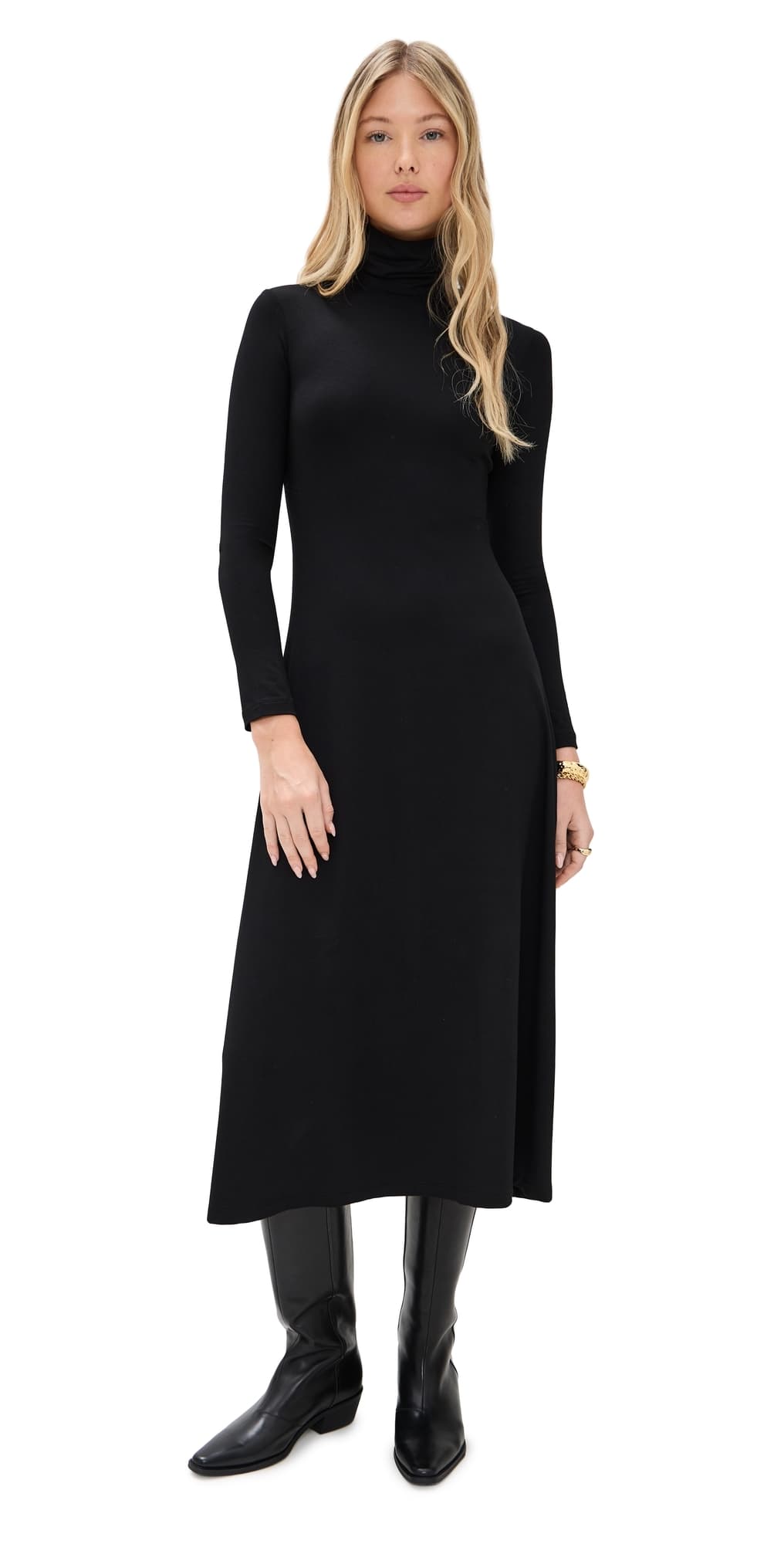 Sold Out NYC The Turtleneck Dress in Black Black