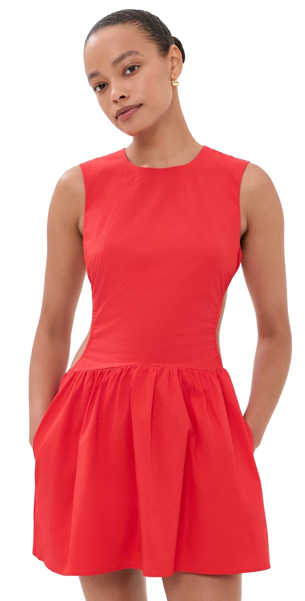 Solid & Striped The Sabine Mini Dress Lipstick Red