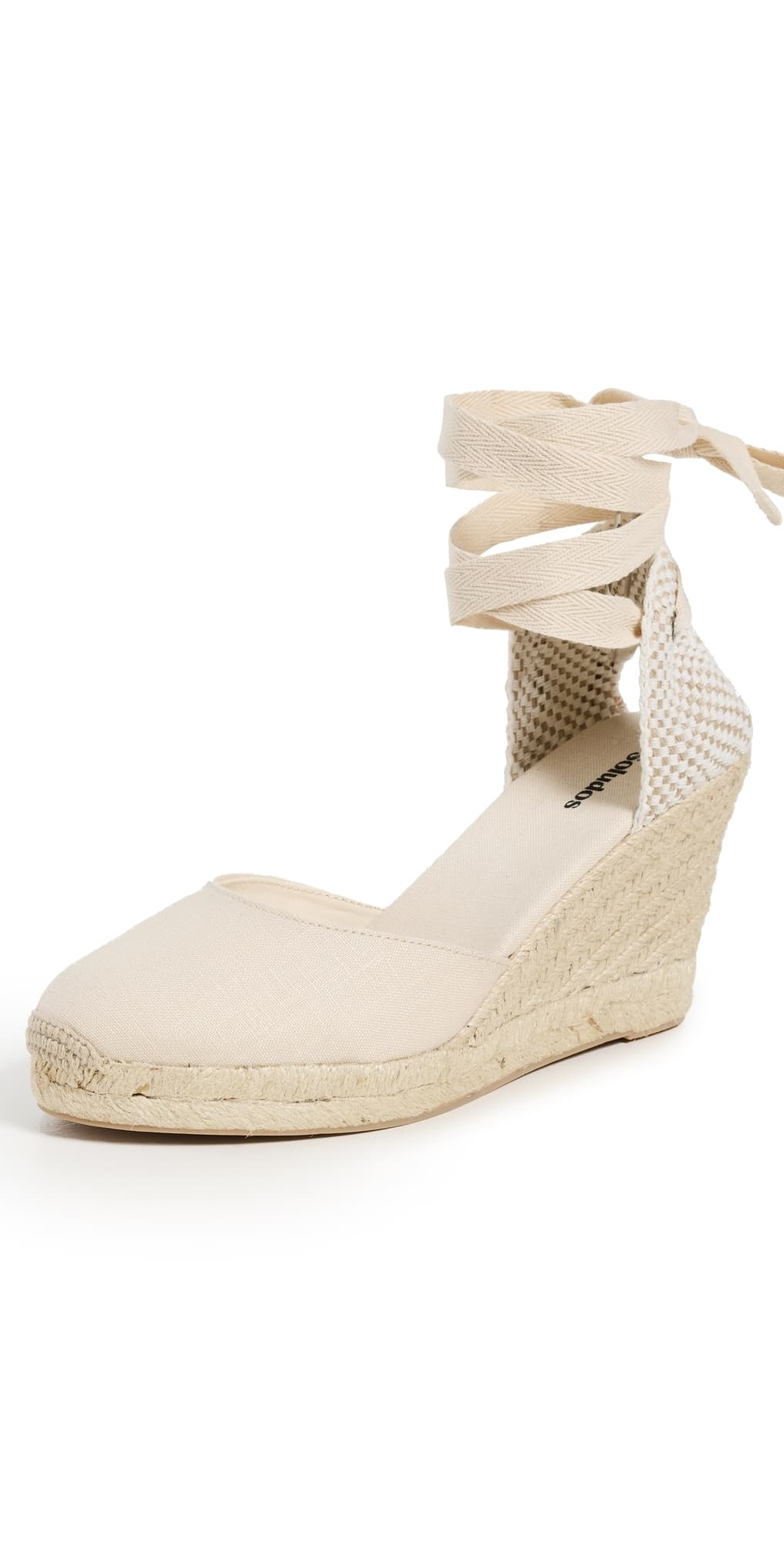 Soludos Marseille Wedge Espadrilles Ivory