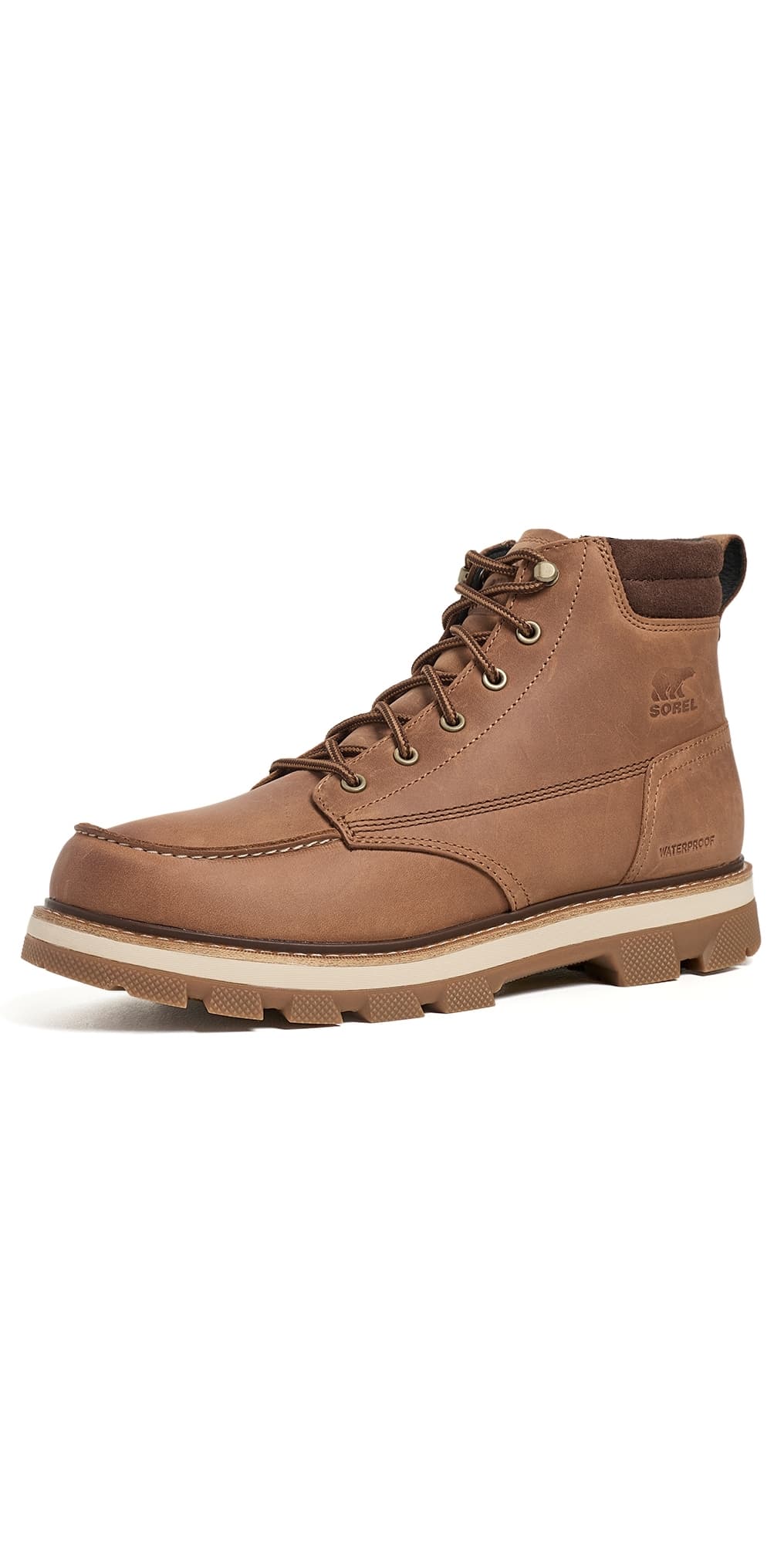Sorel Lark-47 Moc Toe Leather Boots Velvet Tan/Tobacco