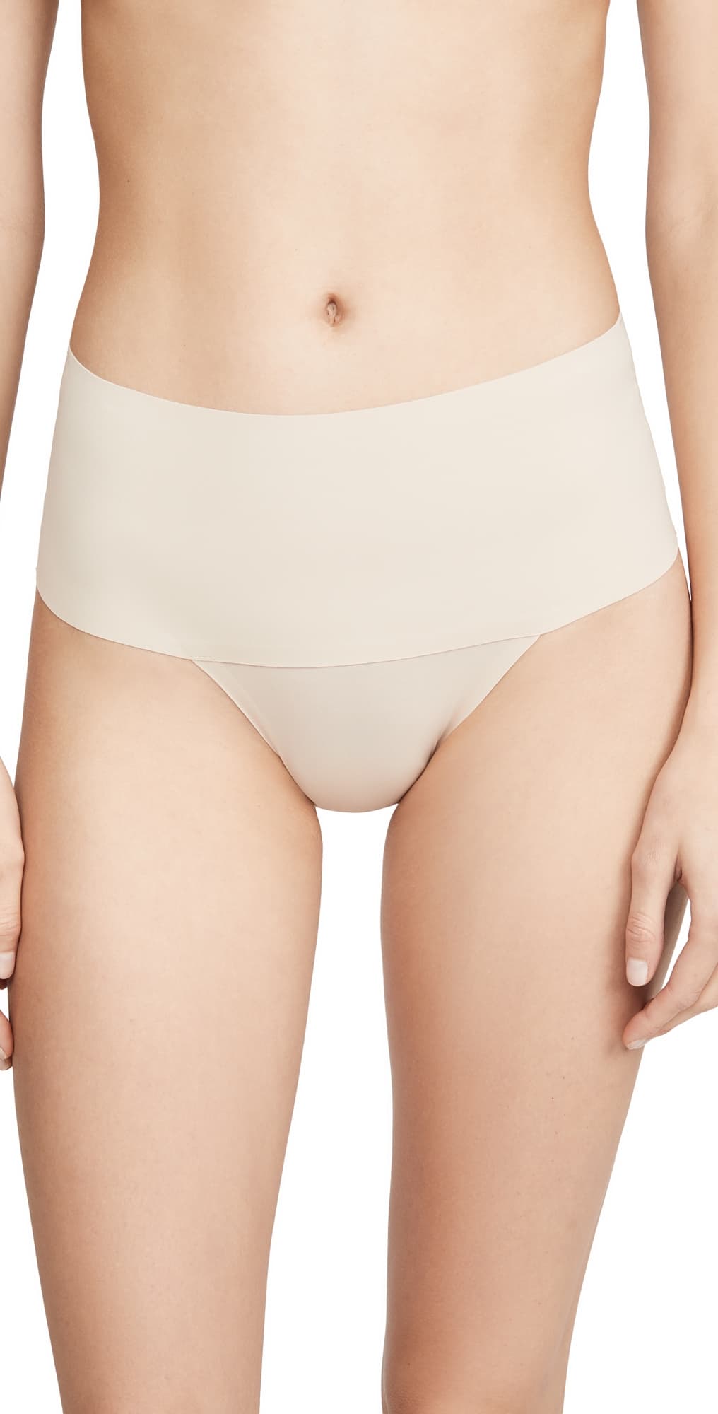 SPANX SPANXsmooth Undie-tectable Thong Soft Almond