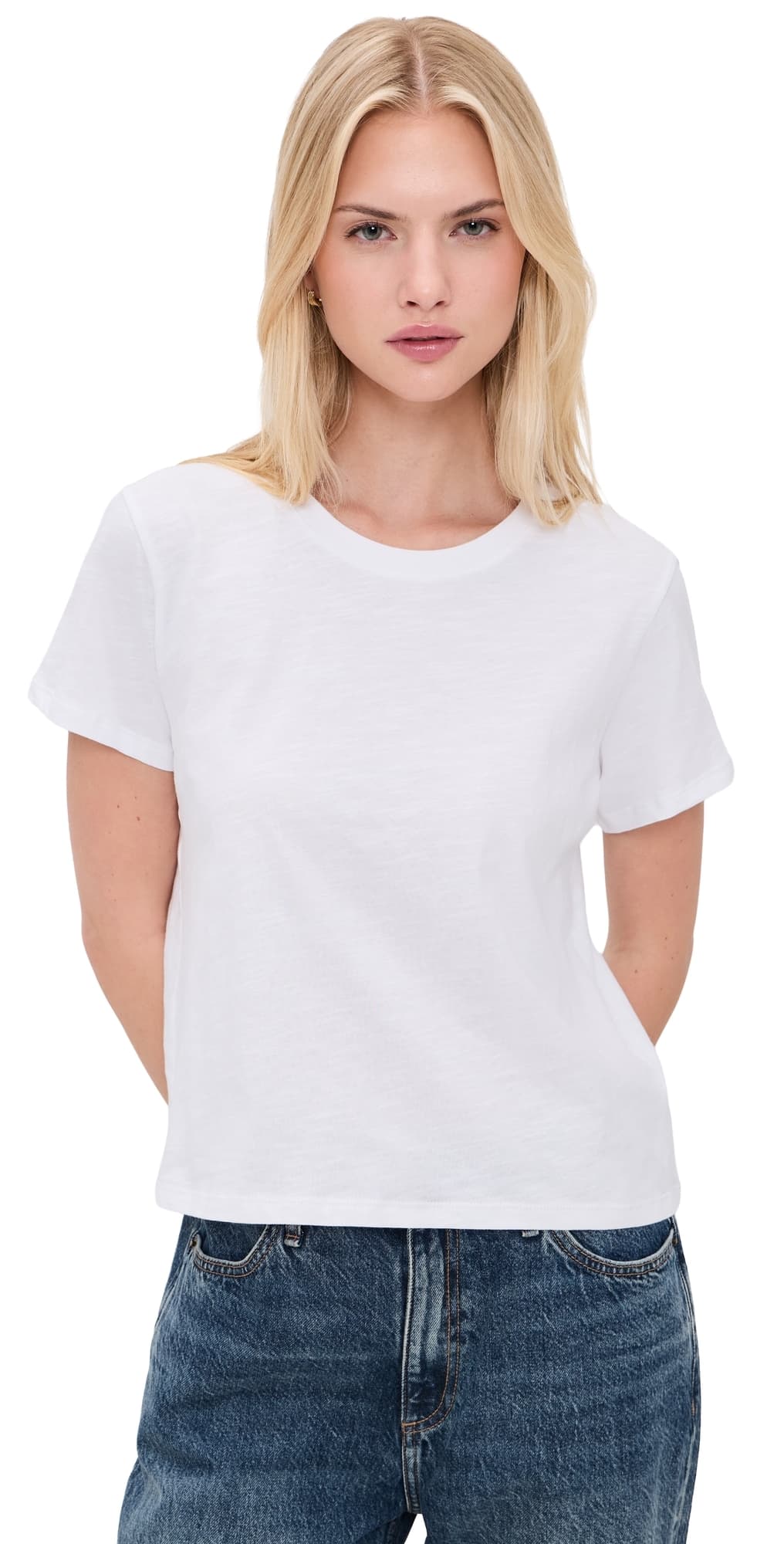 Splendid Louisa Short Sleeve Tee White