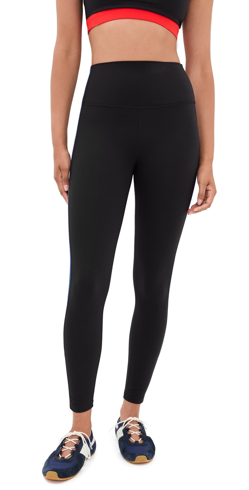 Splits59 Monah High Waist Rigor 7/8 Leggings Black/Cobalt