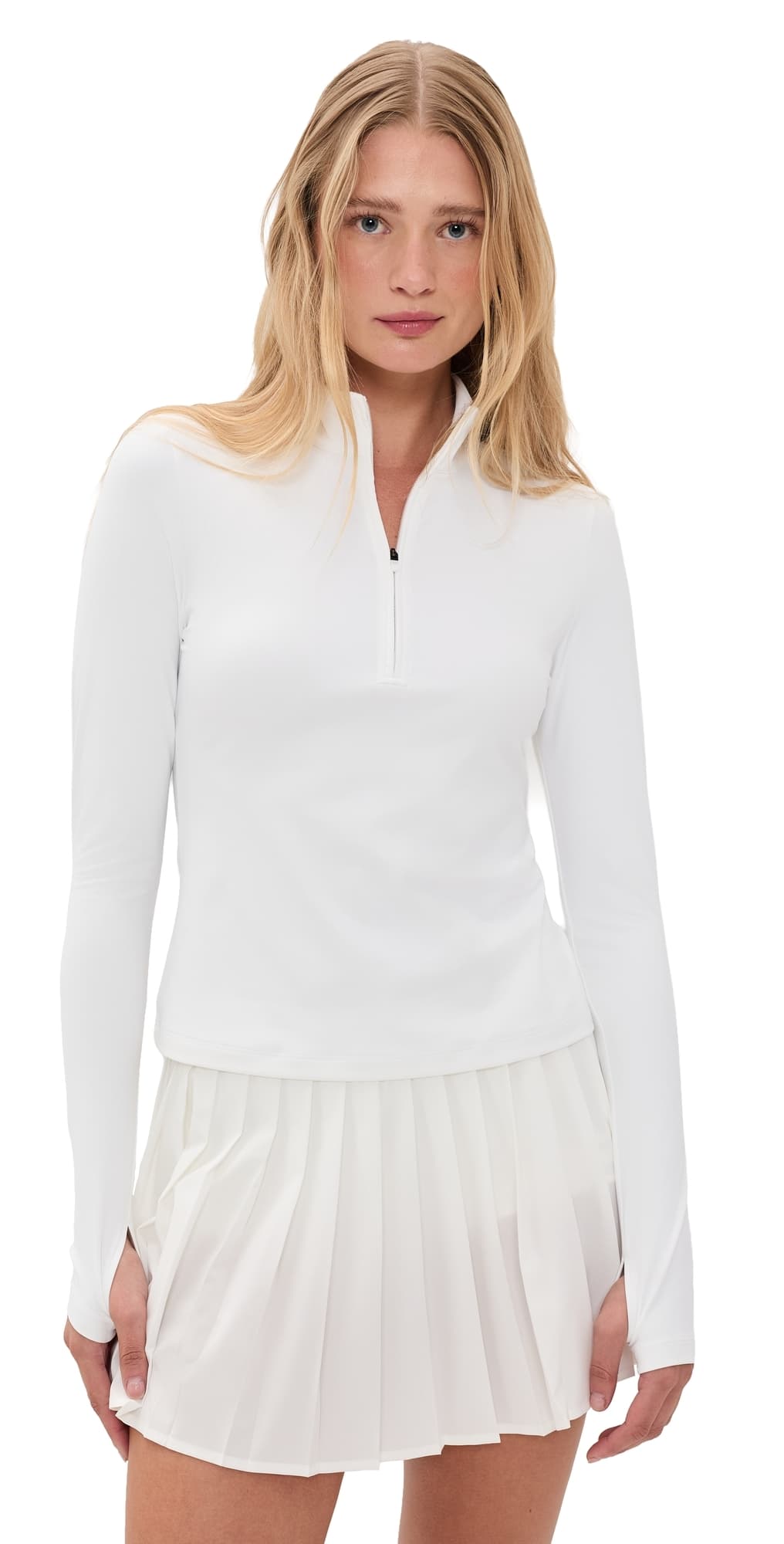 Splits59 Tess Rigor Quarter Zip White