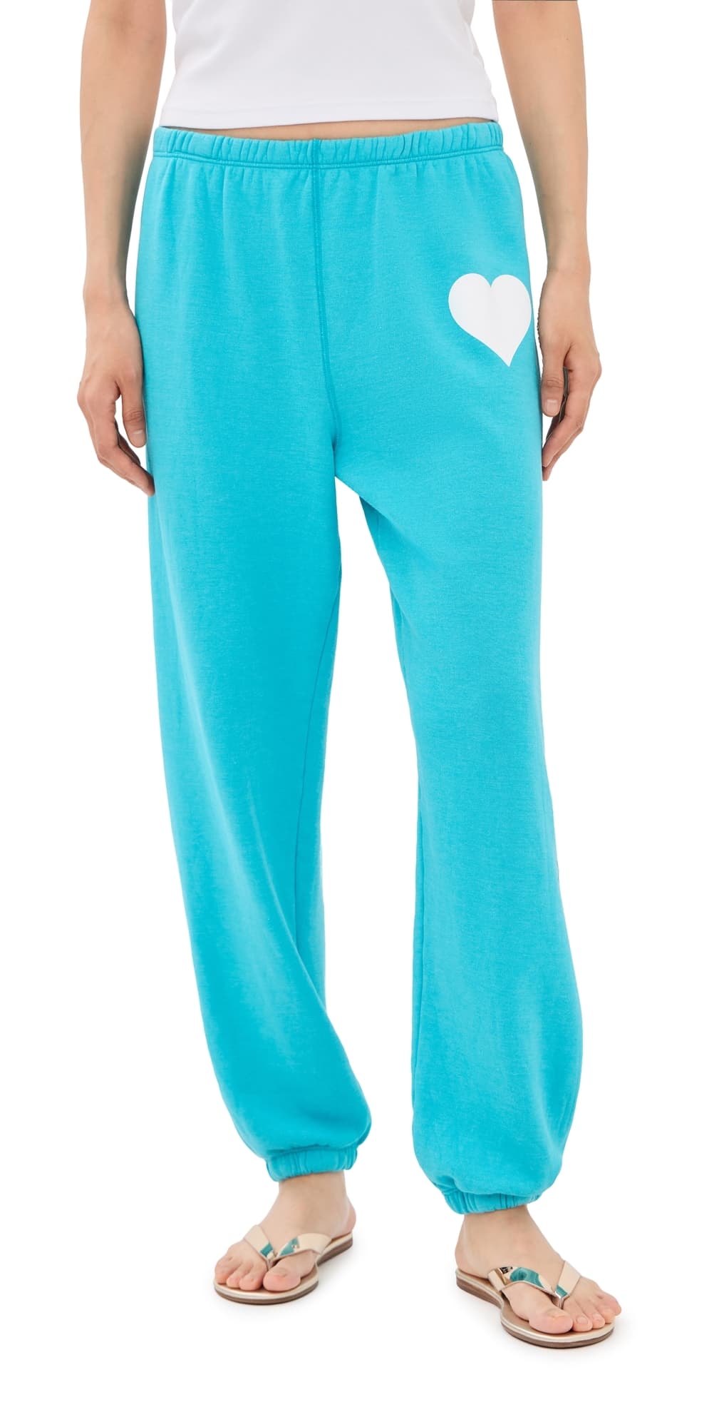 SPRWMN Heart Sweatpants Aquamarine