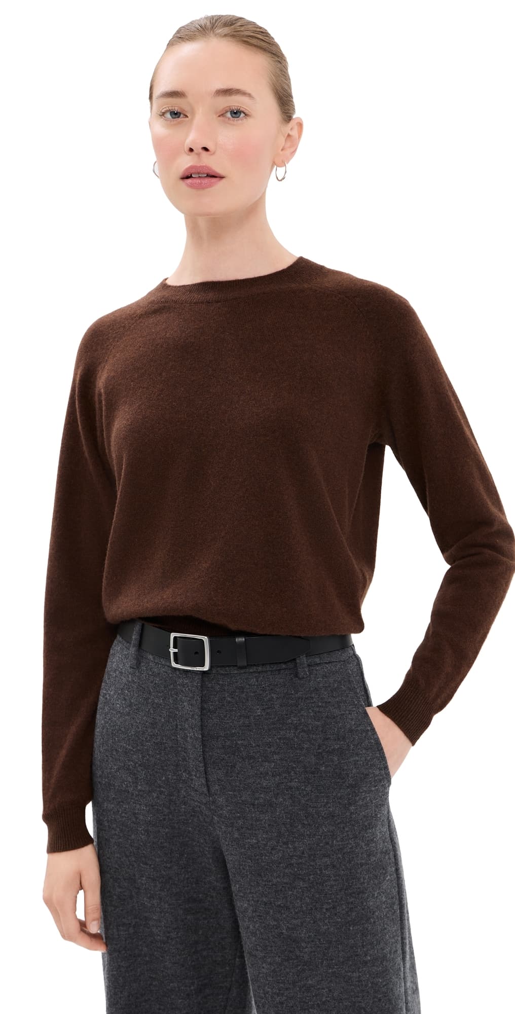 SPRWMN Raglan Cashmere Sweater Americano