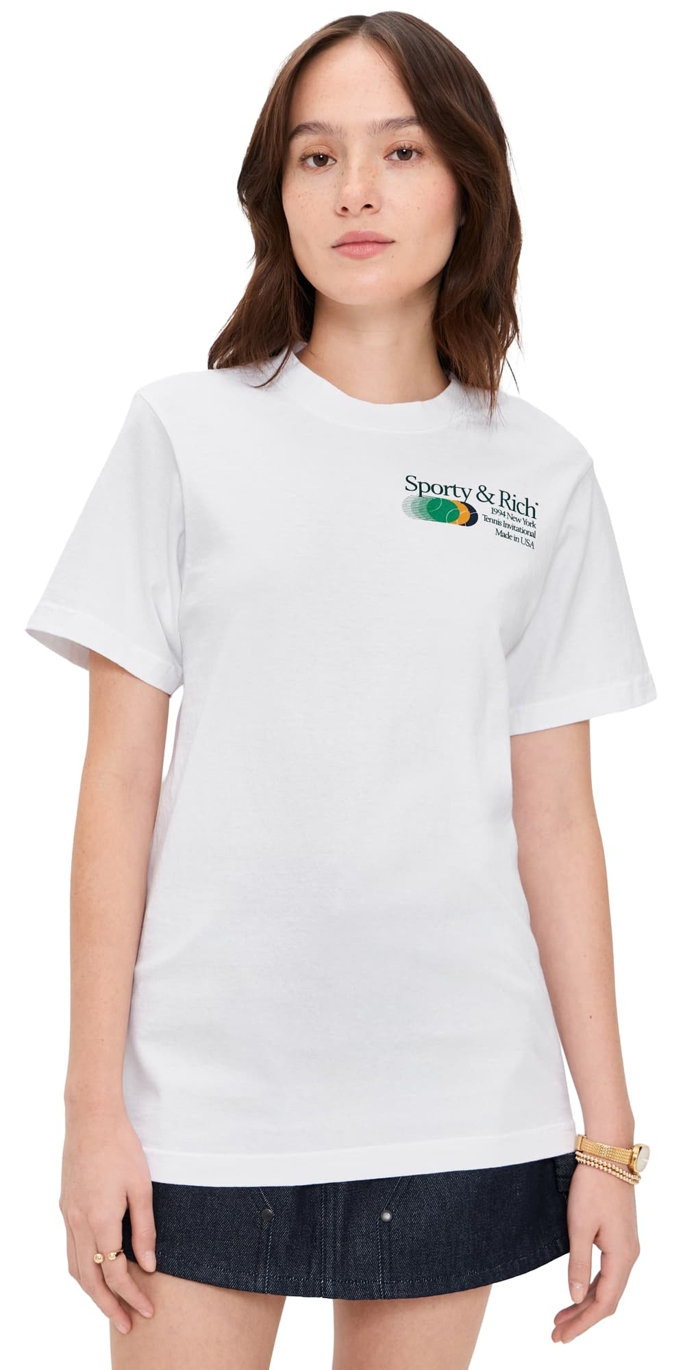 Sporty & Rich Invitational T-Shirt White