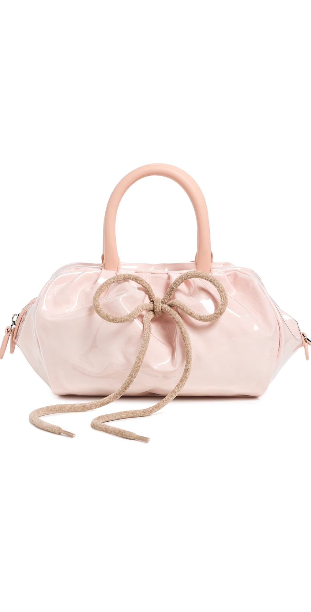 Simone Rocha Mini Gathered Top Handle Bag Clear/Taupe