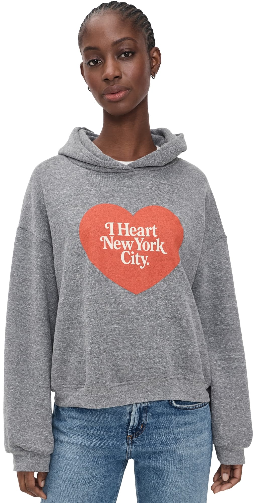 Sunny Somewhere NYC Heart Classic Hoodie Heather Grey · XS
