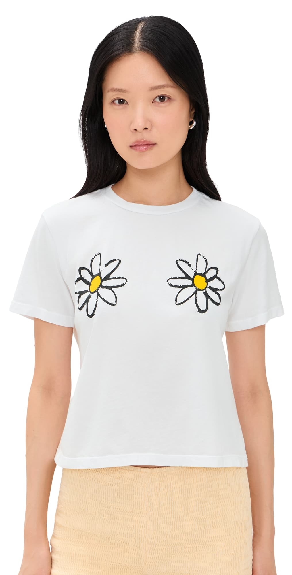 Sunny Somewhere Fresh As A Daisy Tee White