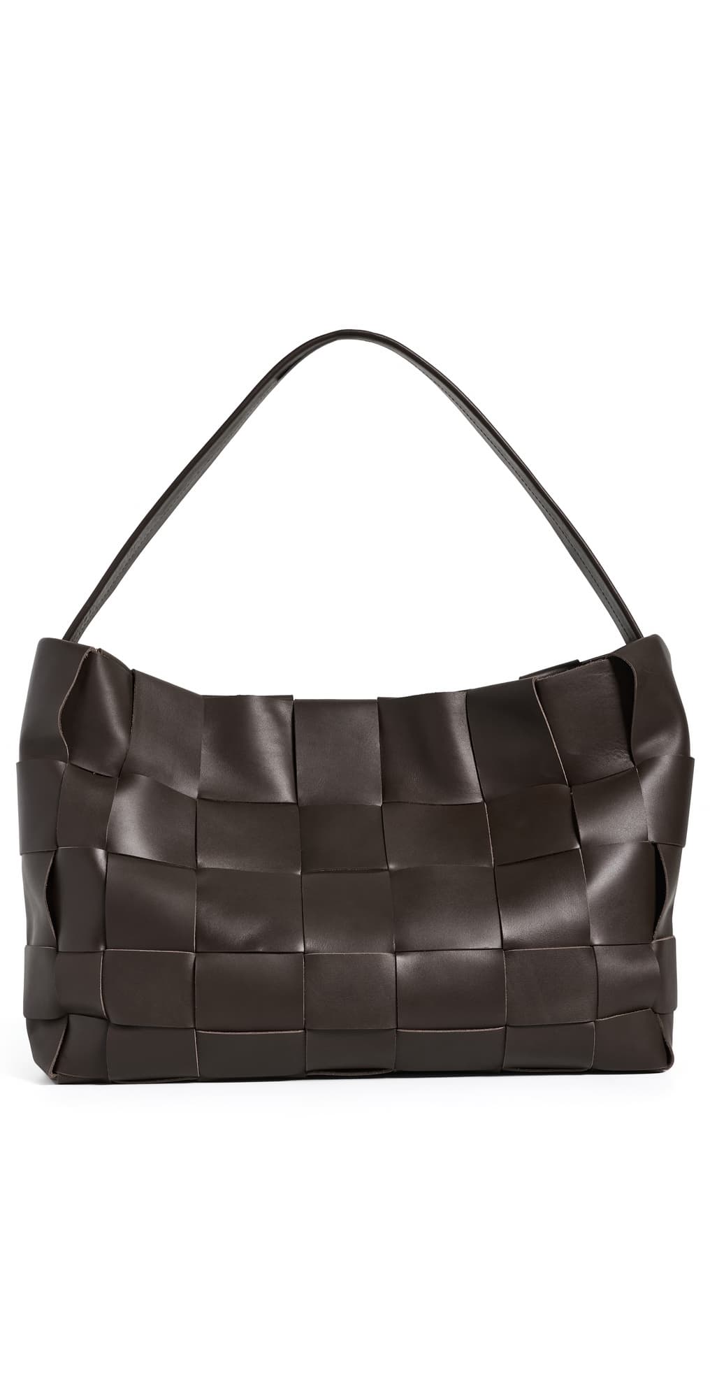 St. Agni Large Woven Tote Chocolate