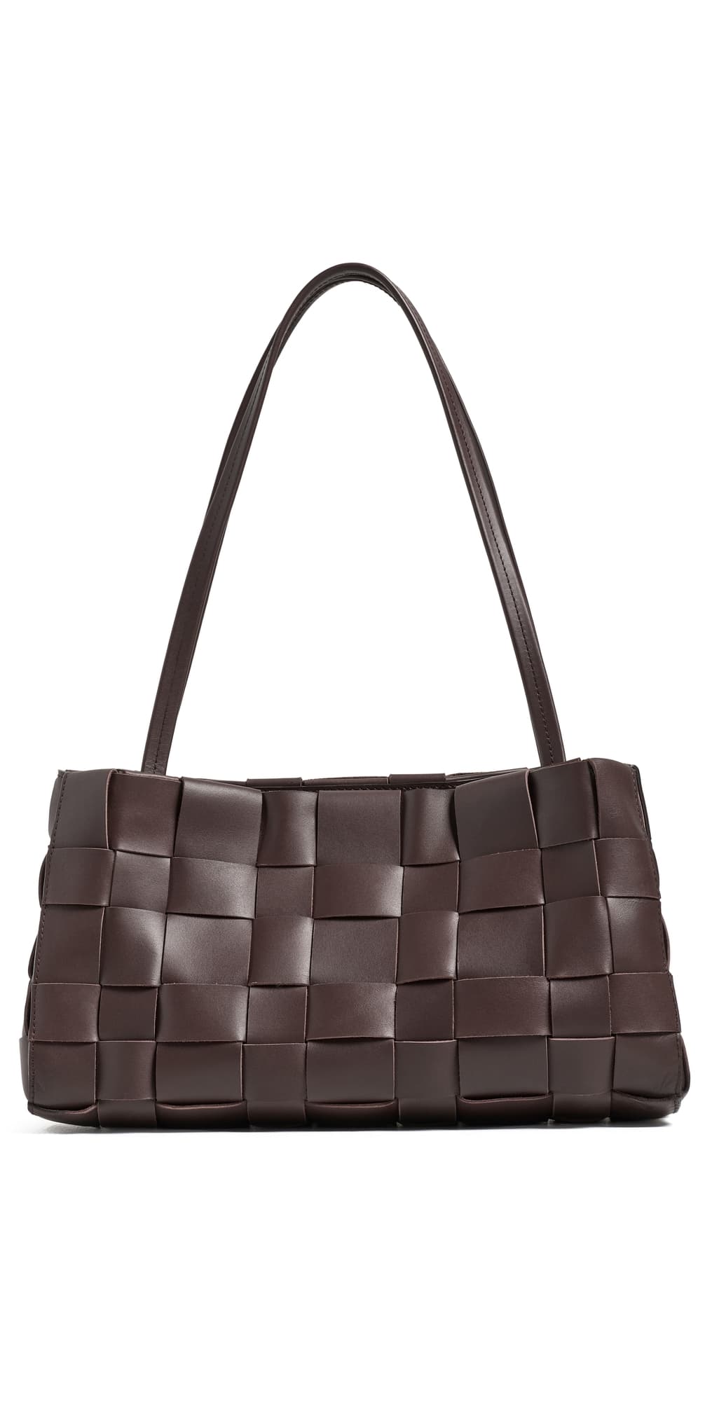 St. Agni Slim Woven Tote Chocolate
