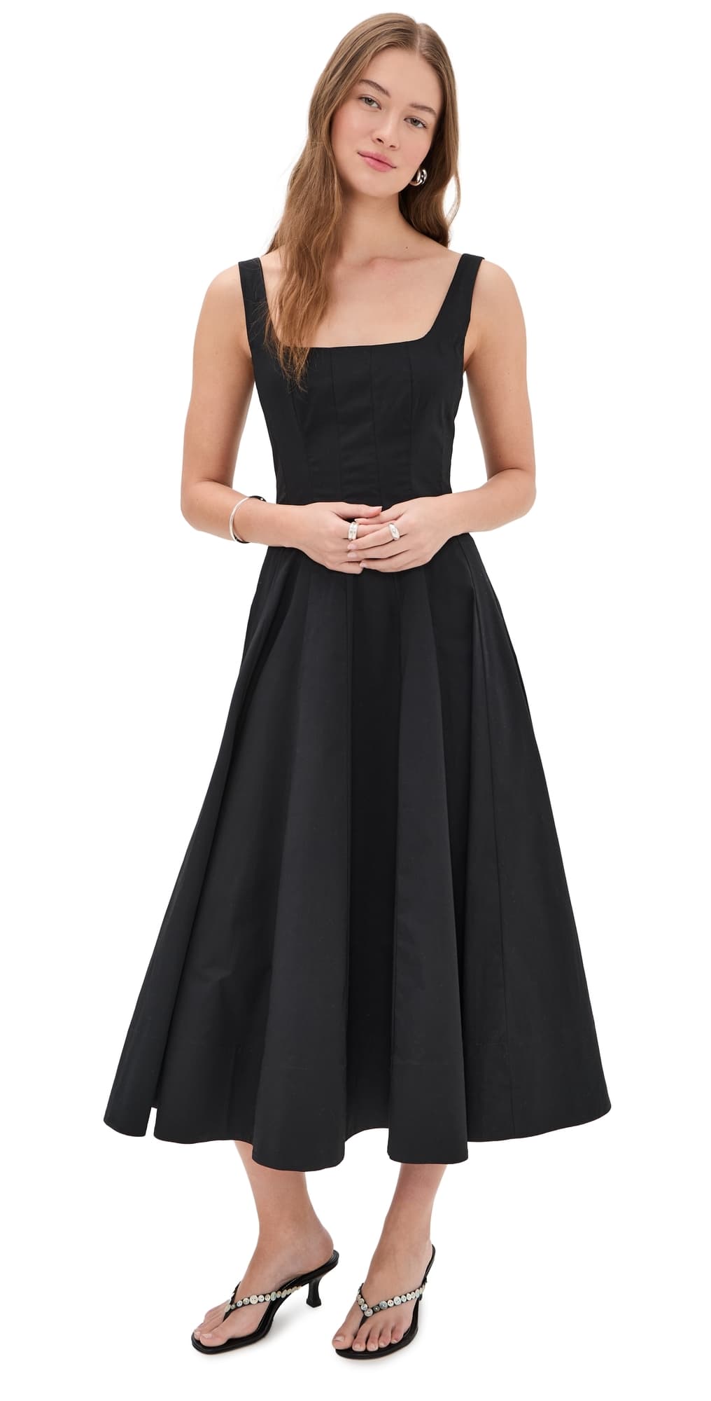 STAUD Wells Dress Black